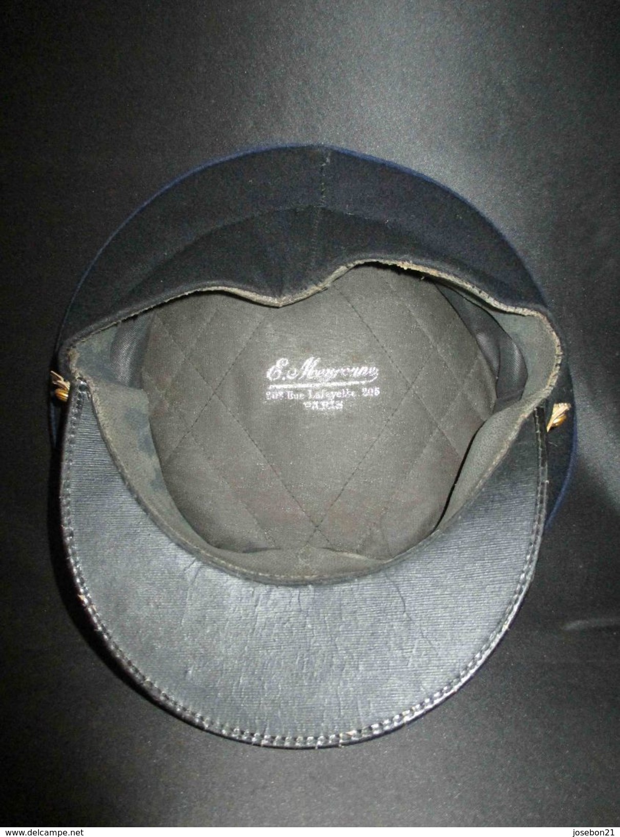 ancienne casquette SNCF chef de gare train cinq étoile XX ème