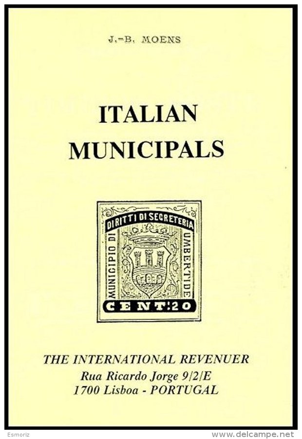 ITALY, Italian Municipals, By J. B. Moens - Sellos Fiscales