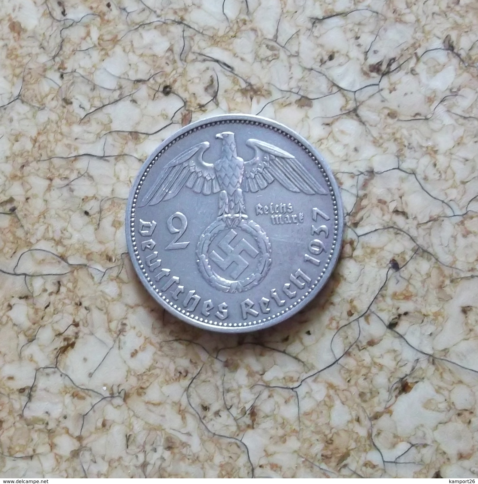 GERMANY Third REICH 2 MARK 1937 A Silver REICHSMARK DEUTSCHLAND - 2 Reichsmark