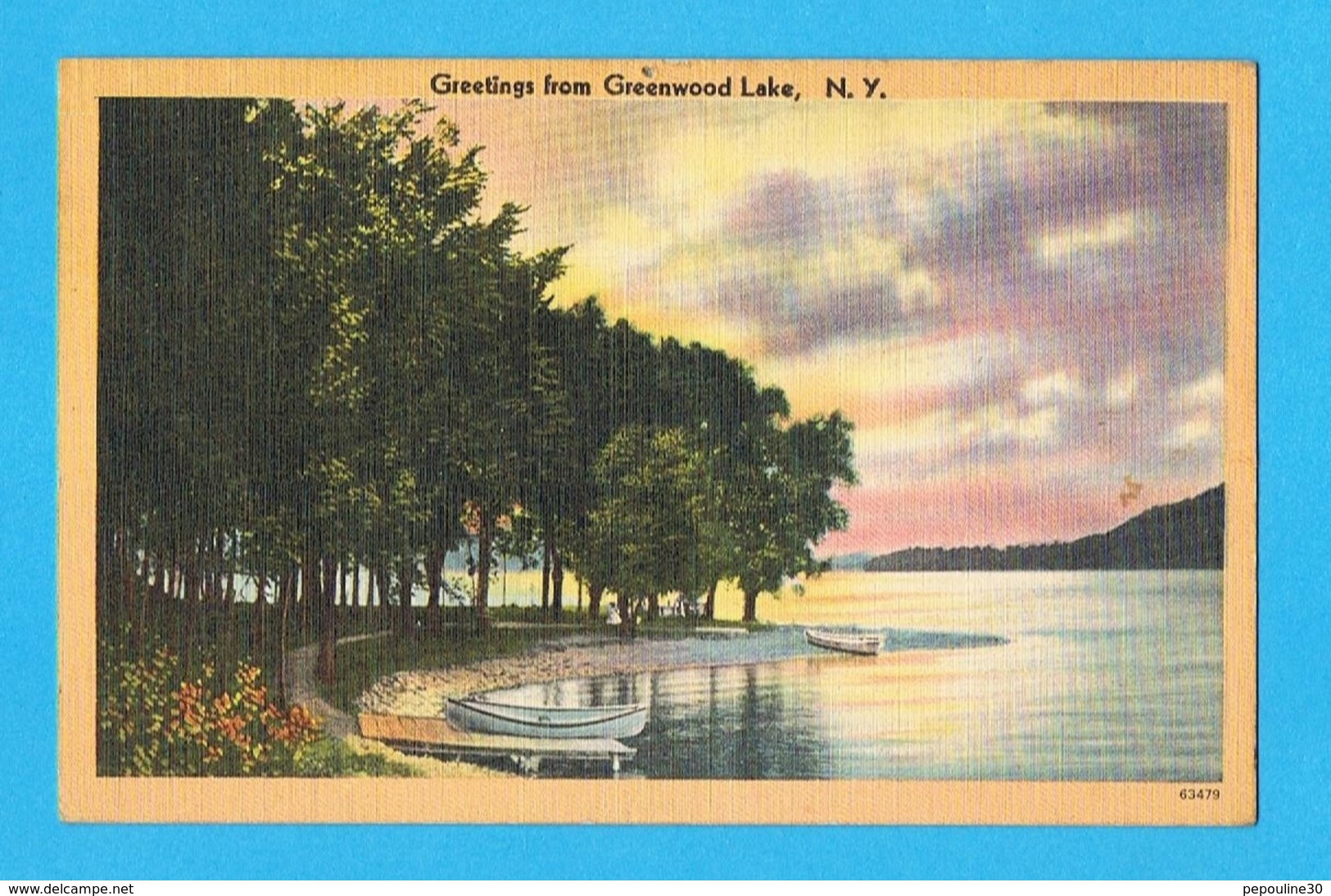 ** GREETING FROM GREENWOOD LAKE NEW YORK ** - Parques & Jardines
