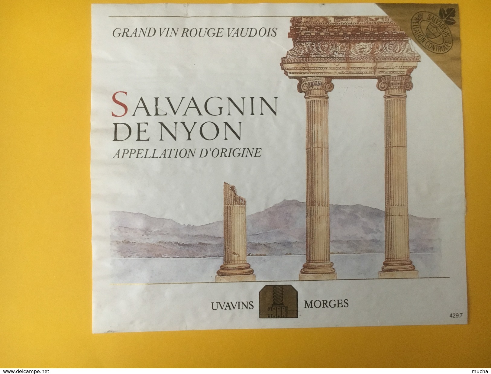 5137 - Salvagnin De Nyon Vaud Suisse Colones Romaines - Autres & Non Classés