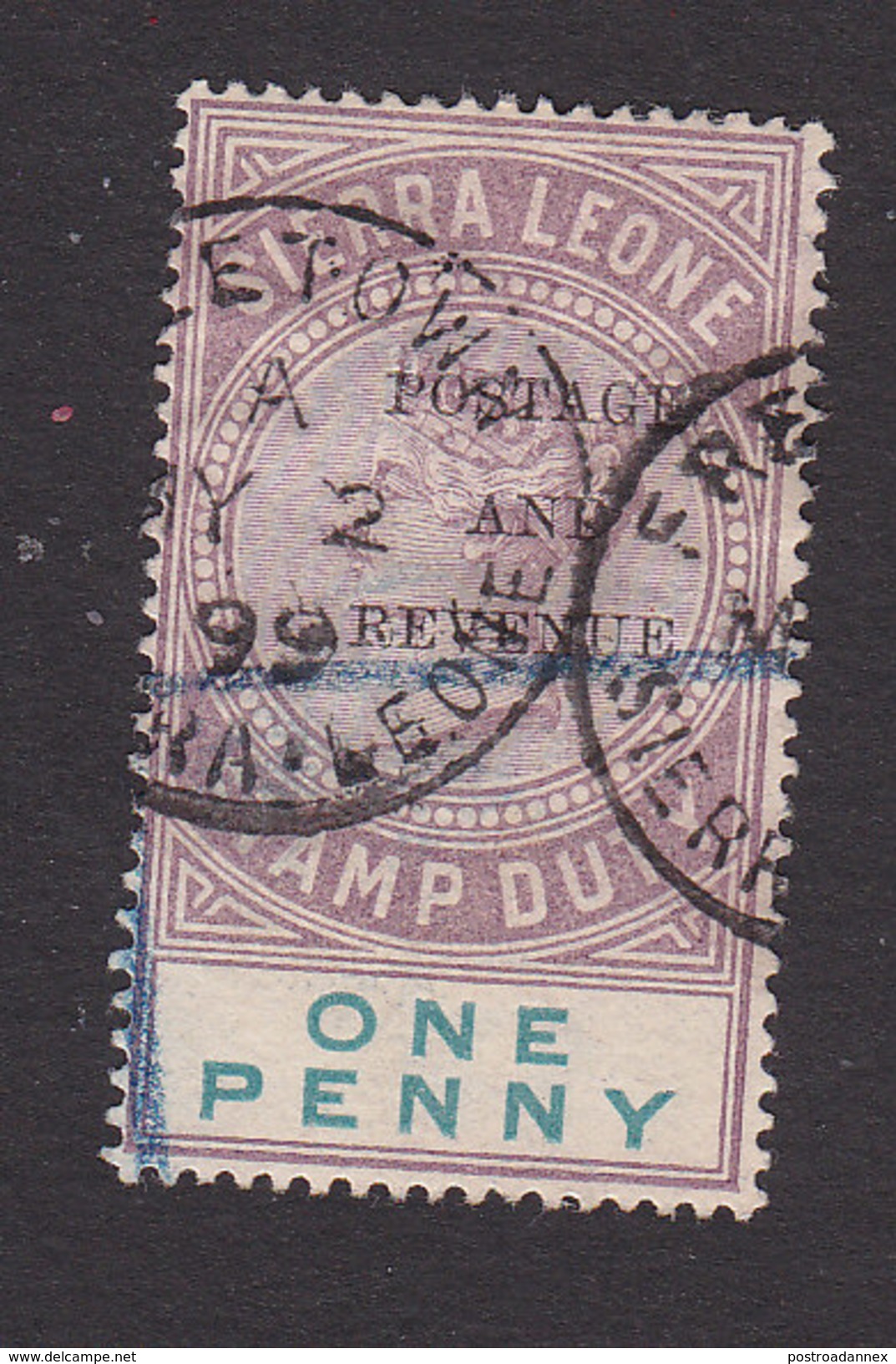 Sierra Leone, Scott #47, Used, Queen Victoria Overprinted, Issued 1897 - Sierra Leona (...-1960)