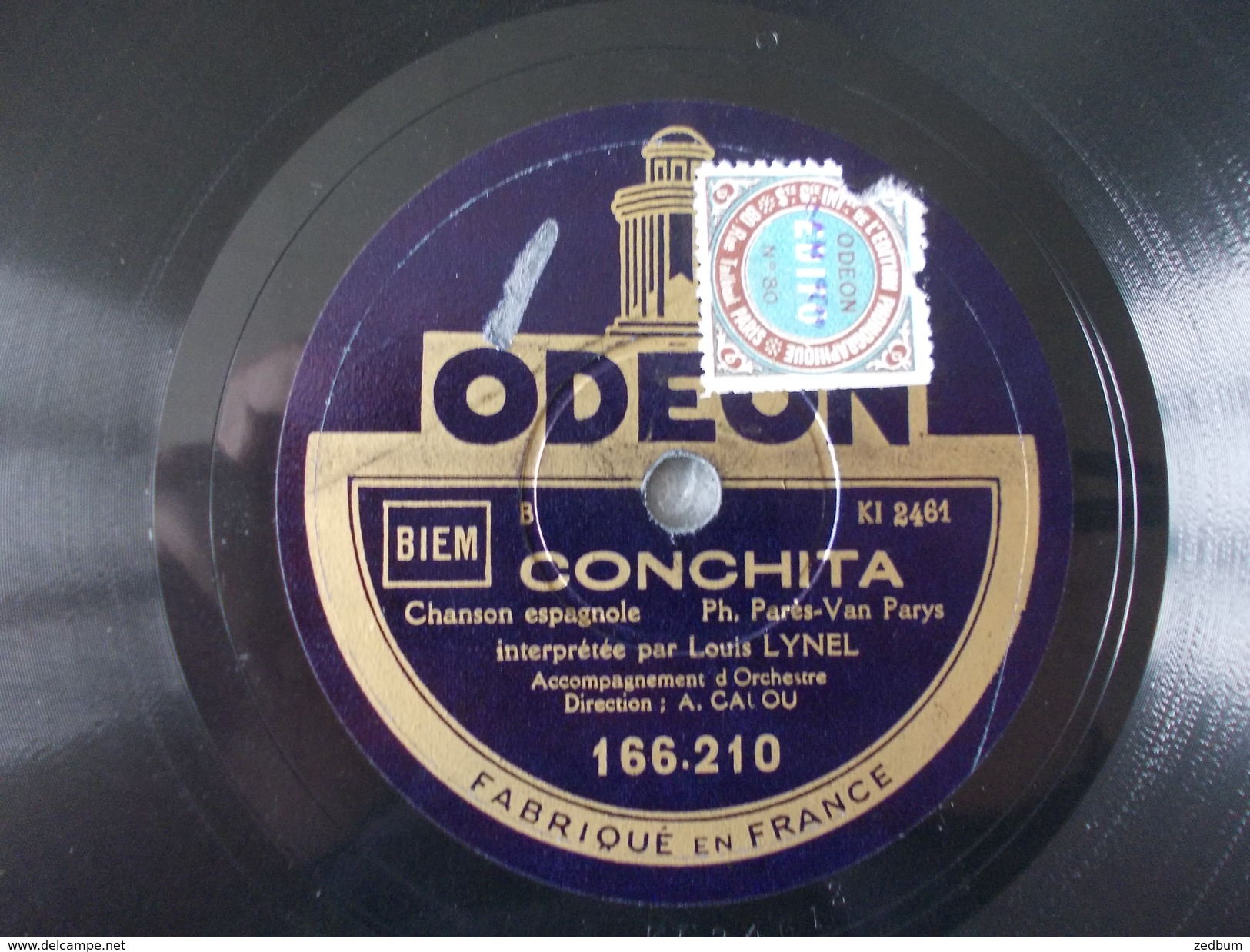 78T - Conchita Et Séduction Par Louis Lynel - 78 Rpm - Gramophone Records