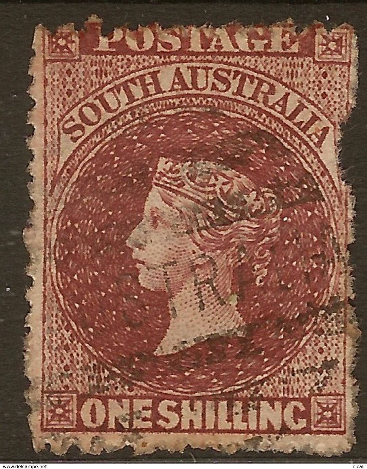 SOUTH AUSTRALIA 1876 1/- SG 127 U* #ABG175 - Oblitérés