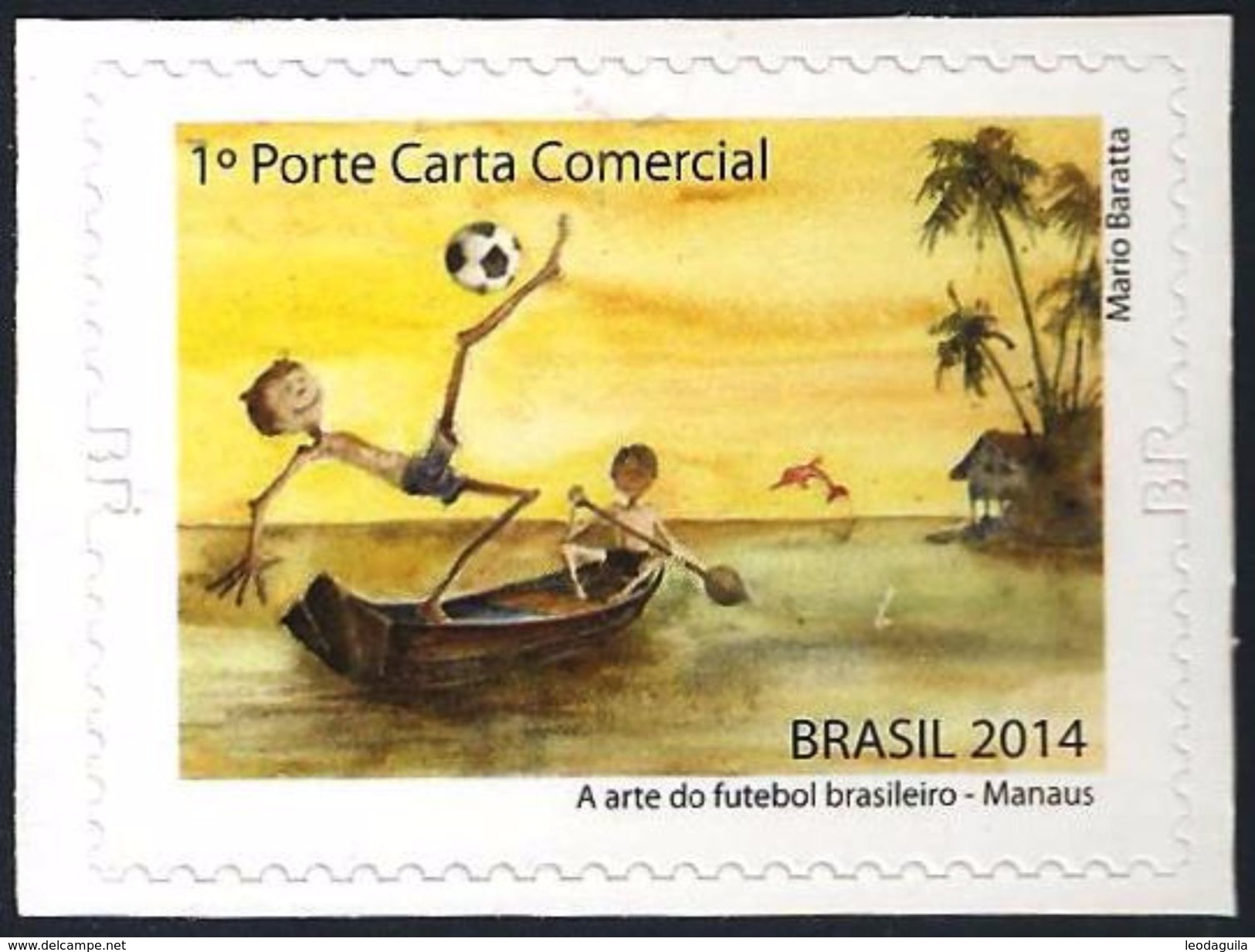 BRAZIL 2014  -  THE ART OF BRAZILIAN  SOCCER   -  VENUE OF MANAUS - AMAZONAS - Ongebruikt