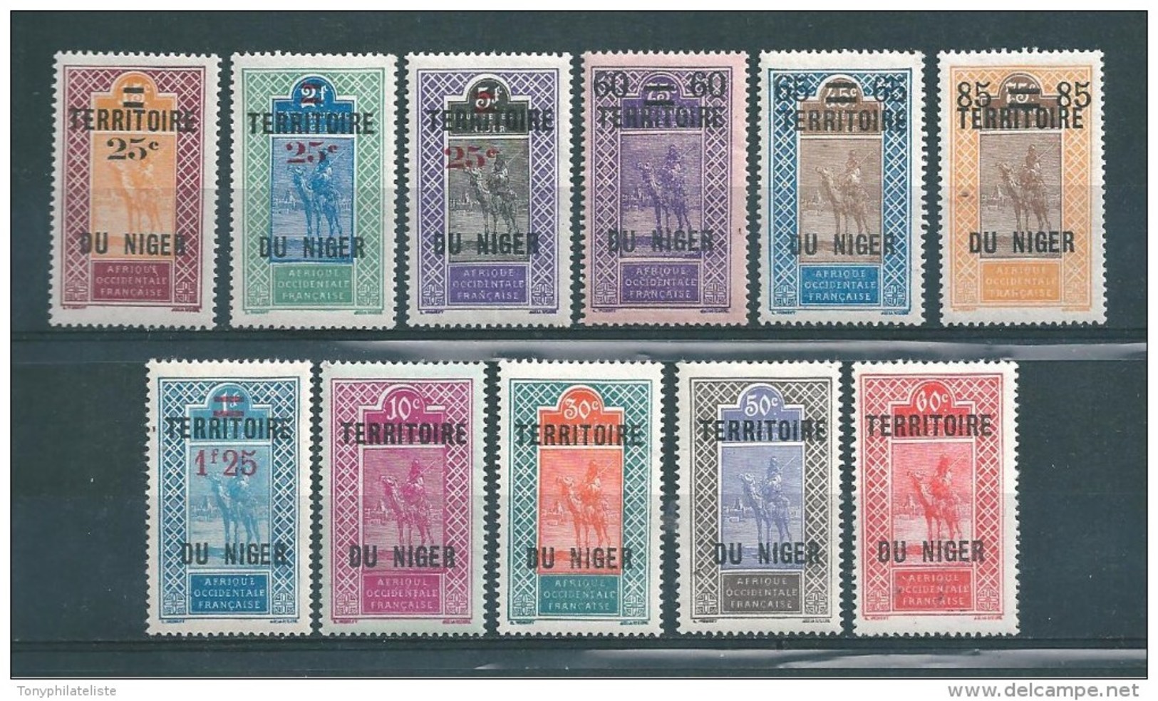 Colonie  Timbres Du Niger De 1922/26   N°18 A 28  Neufs * - Neufs