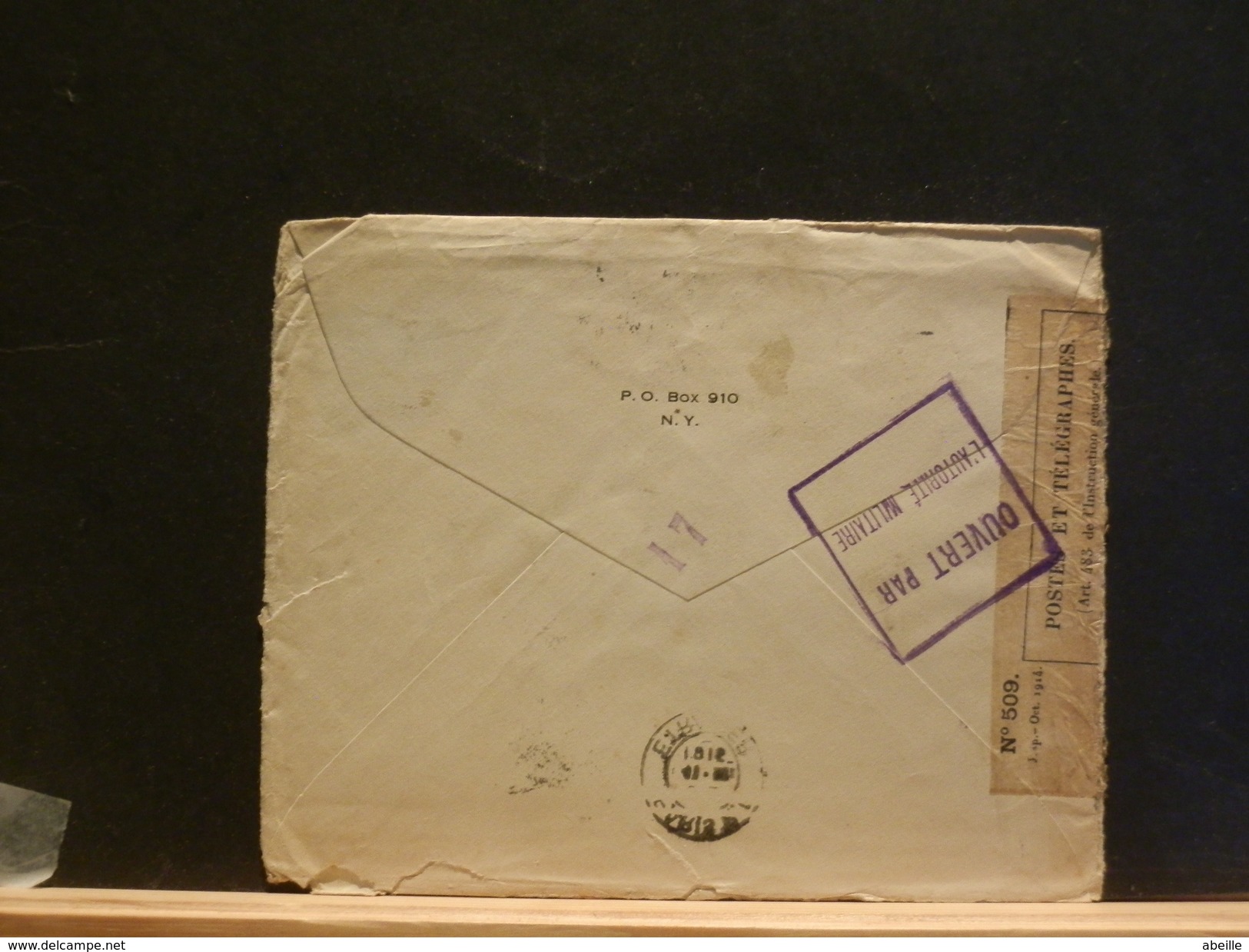 65/325A   LETTER TO PARIS 1915 FR. CENSOR - Lettres & Documents