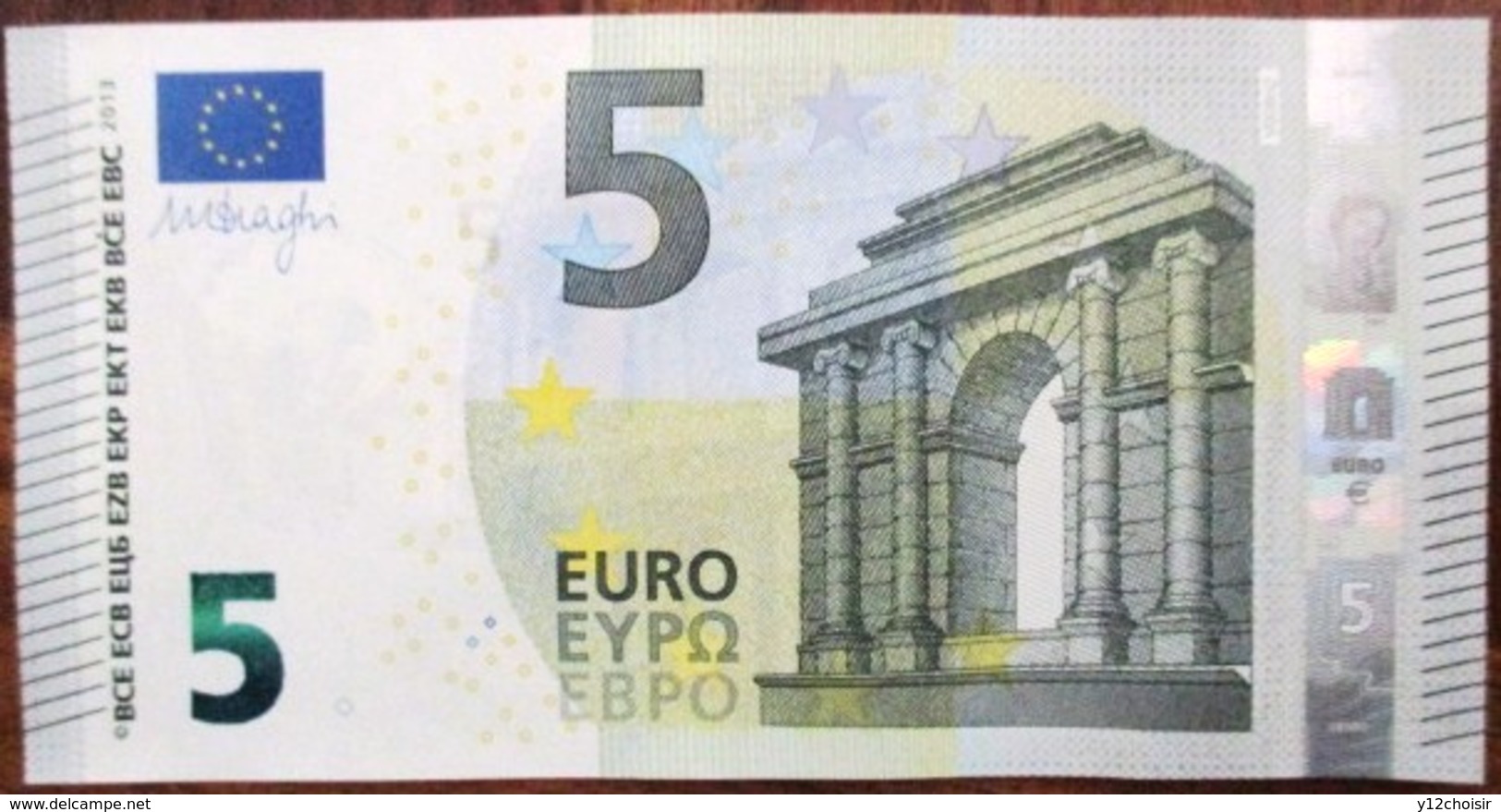 UN BILLET DE 5 CINQ EURO 2013 NEUF SANS PLIURE SERIE V B ESPAGNE - 5 Euro