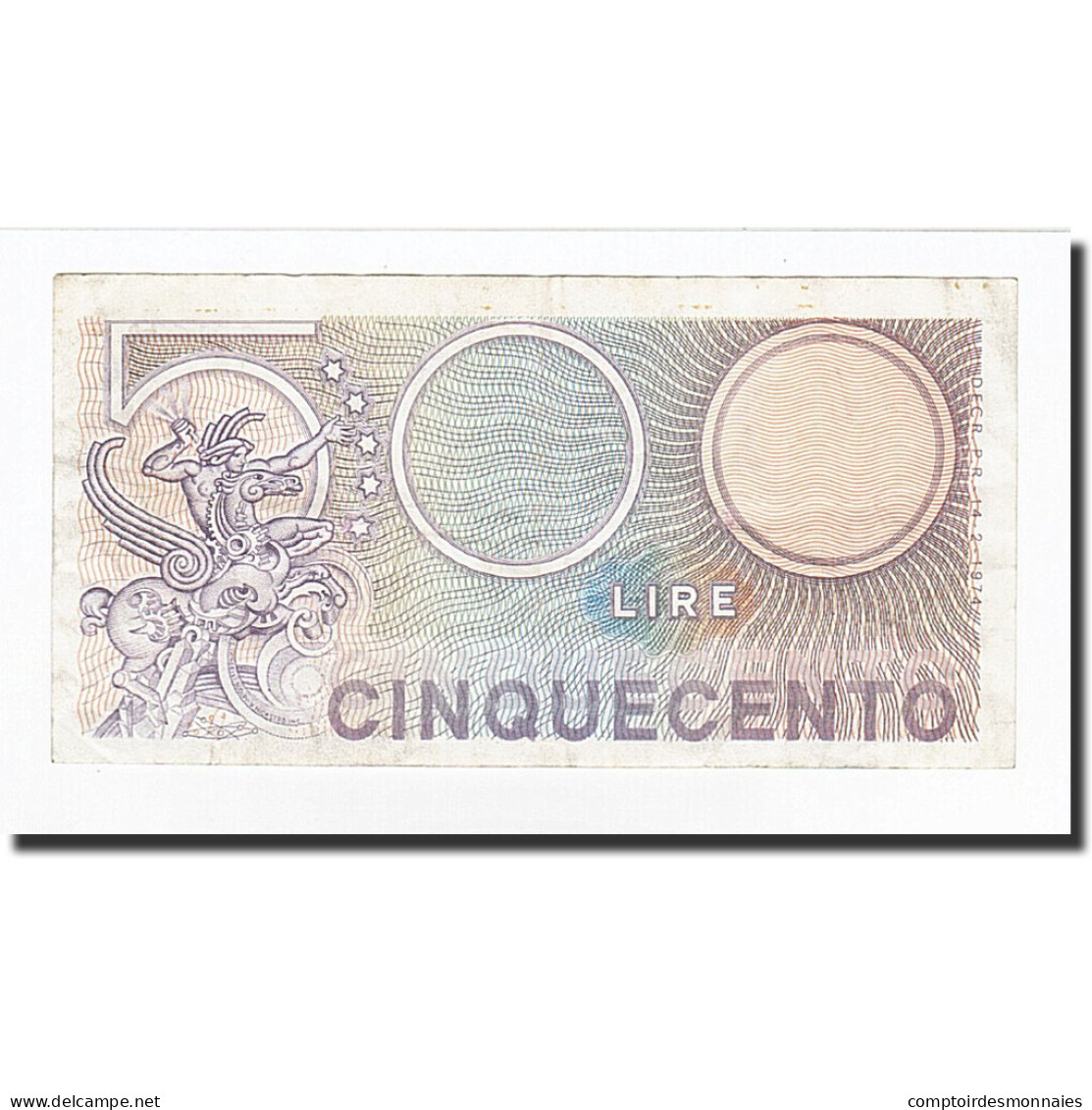 Billet, Italie, 500 Lire, 1974-02-14, KM:94, TTB - 500 Lire