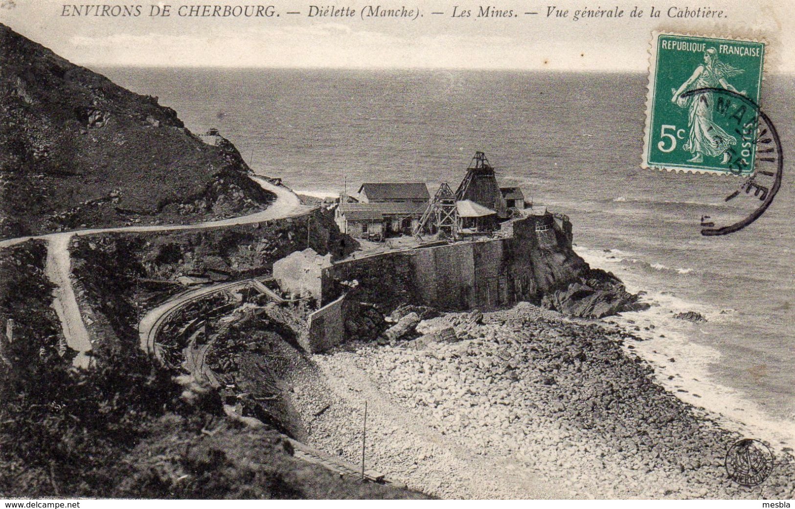 CPA  -  Environs De CHERBOURG -  DIELETTE  (50)   Les Mines -  Vue Générale De La Cabotière . - Sonstige & Ohne Zuordnung