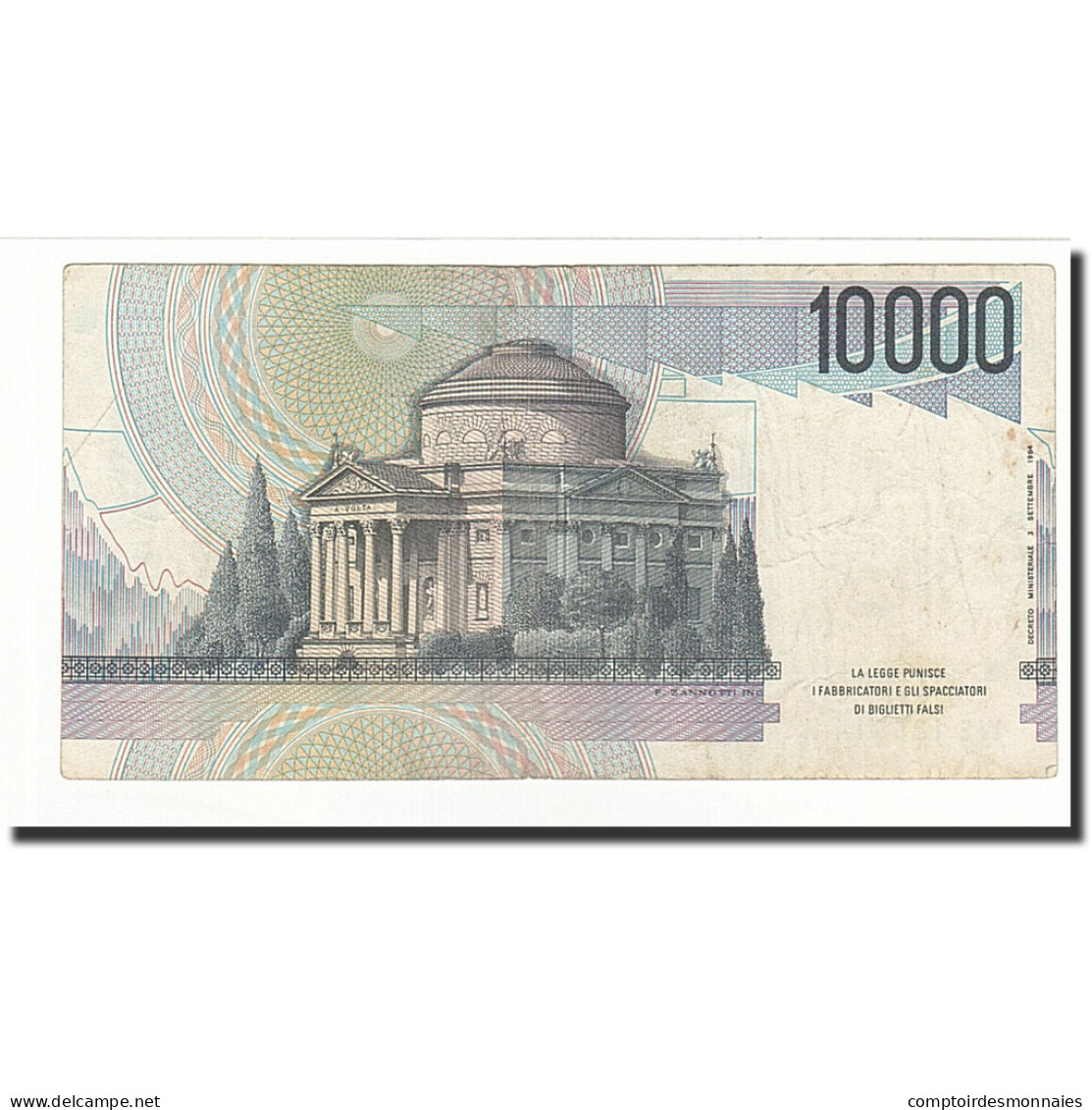 Billet, Italie, 10,000 Lire, 1984-09-03, KM:112b, TTB - 10.000 Lire