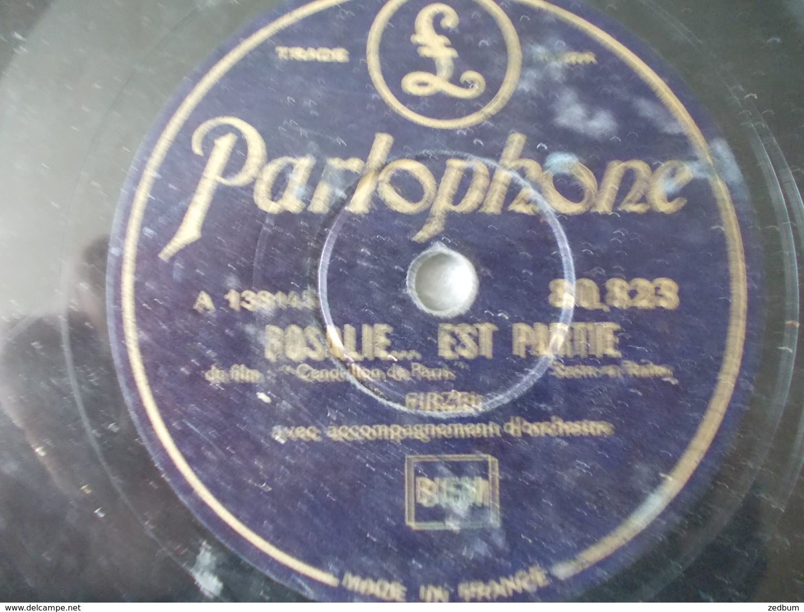 78T - Les Hommes Ne Mentent Jamais Et Rosalie Est Partie Par Firzei - 78 Rpm - Gramophone Records