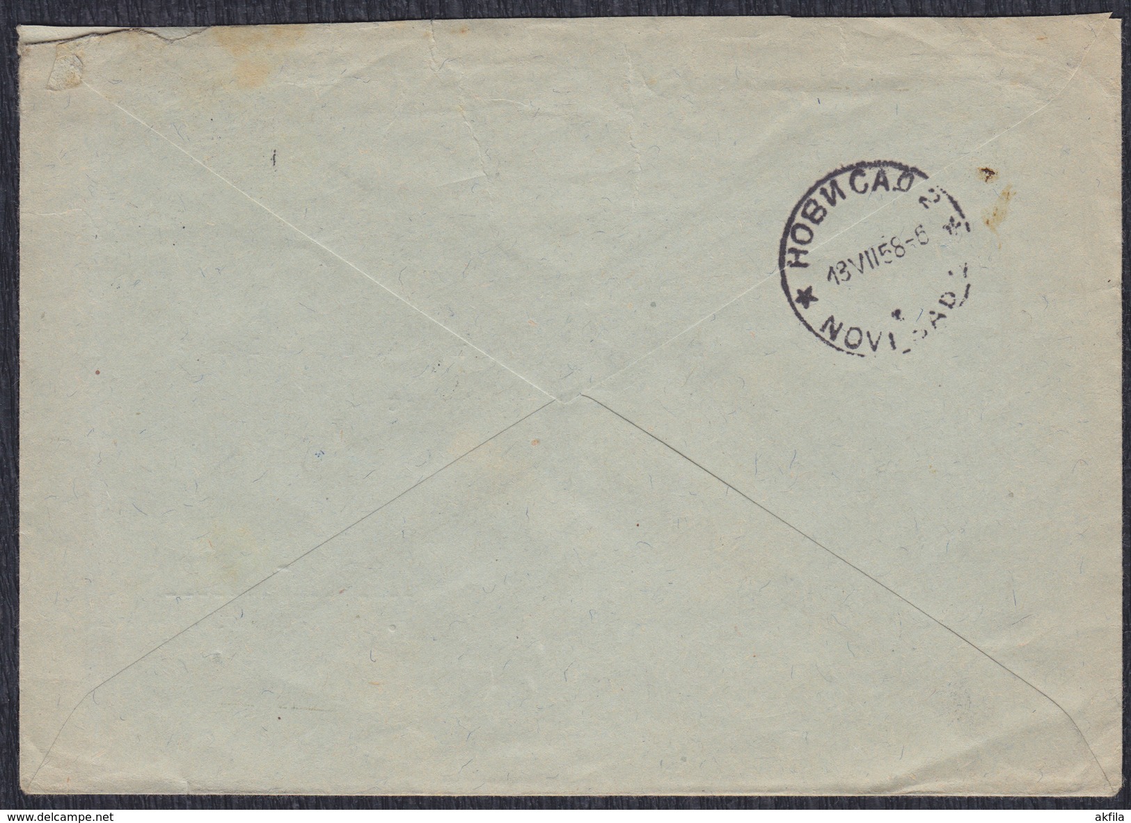 Yugoslavia 1958 Battle At Sutjeska, Letter Sent From Pancevo To Novi Sad - Covers & Documents