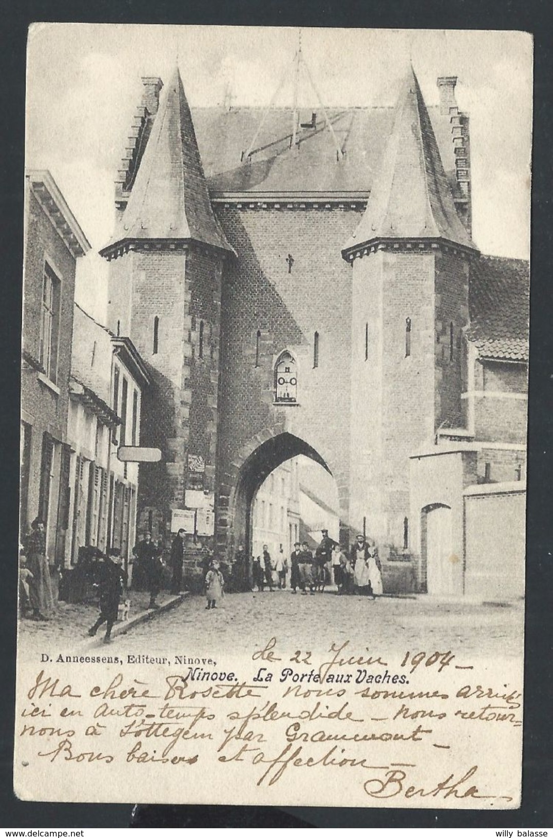 +++ CPA - NINOVE - La Porte Aux Vaches - Carte Animée   // - Ninove