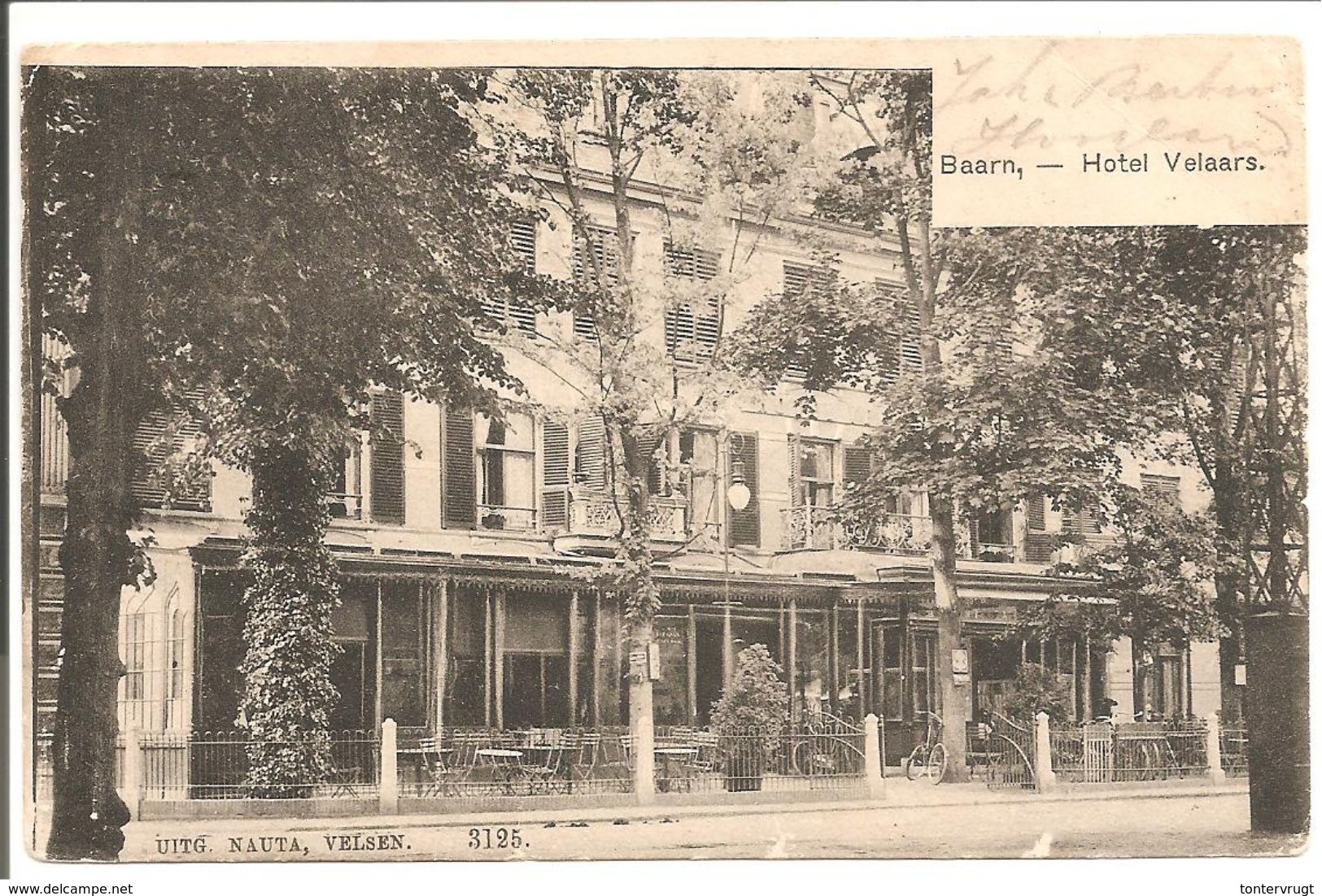 Baarn. Hotel Velaars. Kleinrondstempel SOEST(SOESTDIJK) - Baarn