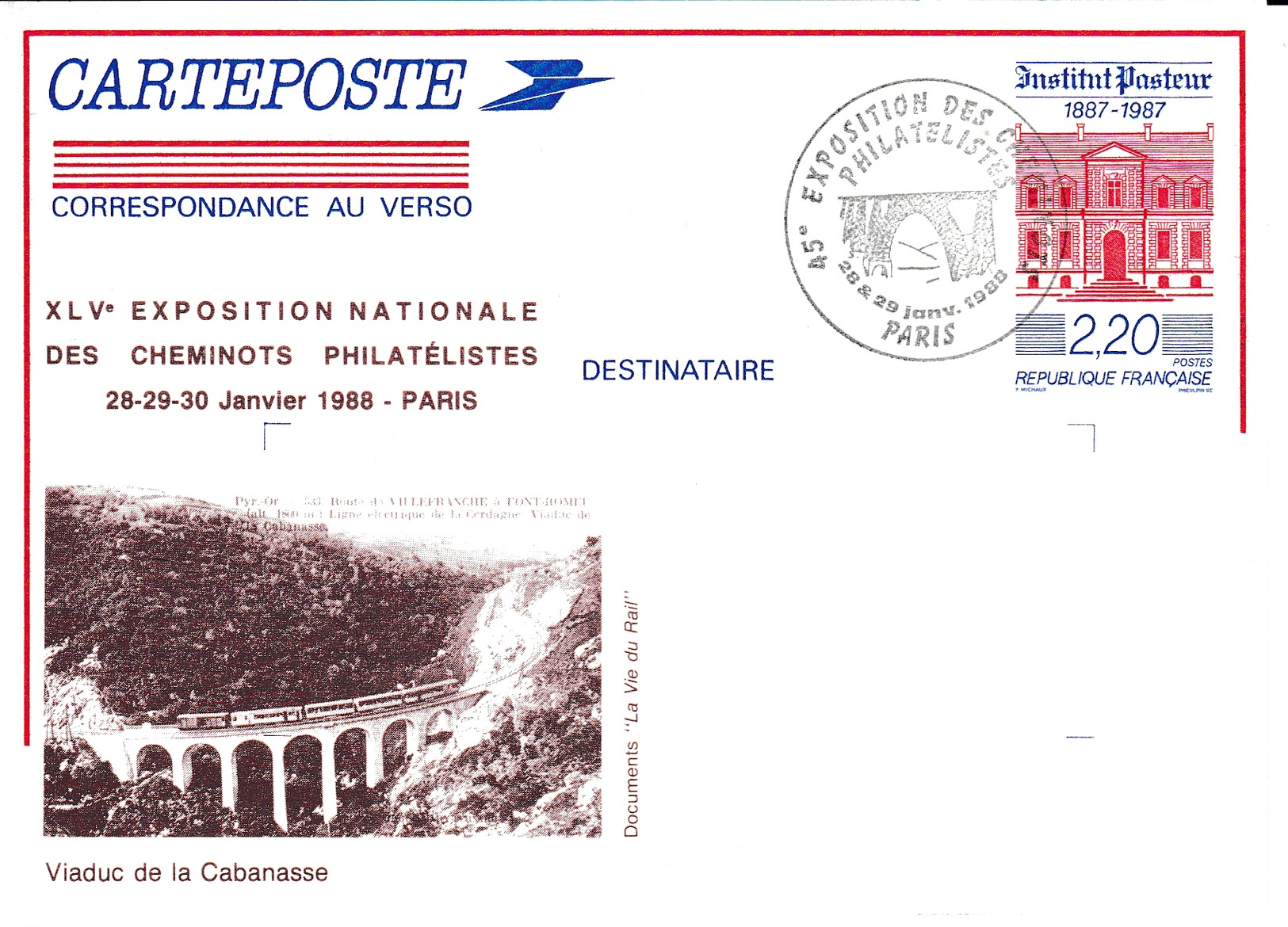 BT EXPO CHEMINOTS SUR EP PASTEUR AVEC VIADUC DE LA CABANASSE VOIR SCANS - 1961-....