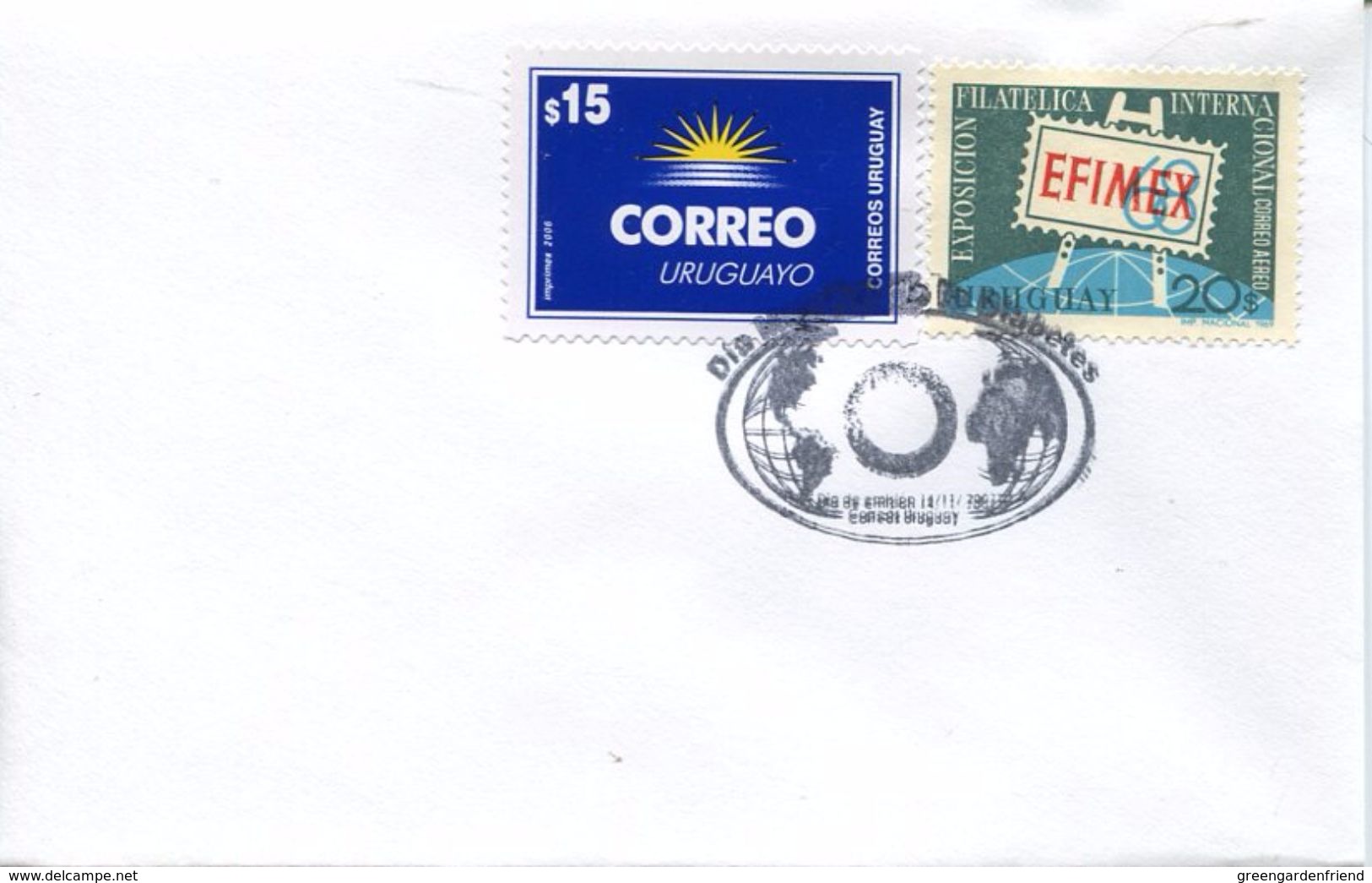 25068 Uruguay, Special Postmark 2007  Diabetes  World Day - Medizin