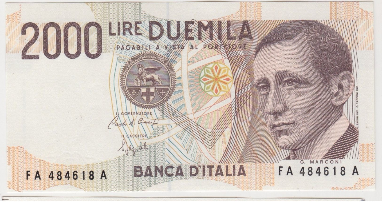 ITALIE 2000 Lires 1990 P115 UNC - 2000 Lire