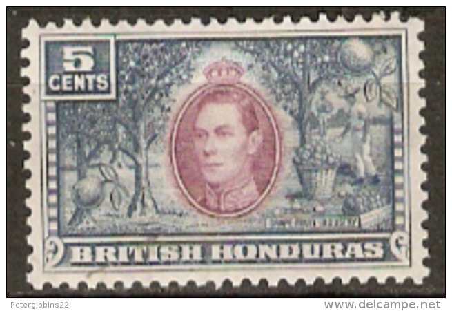 British Honduras 1938 SG 154 5c Mounted Mint - British Honduras (...-1970)