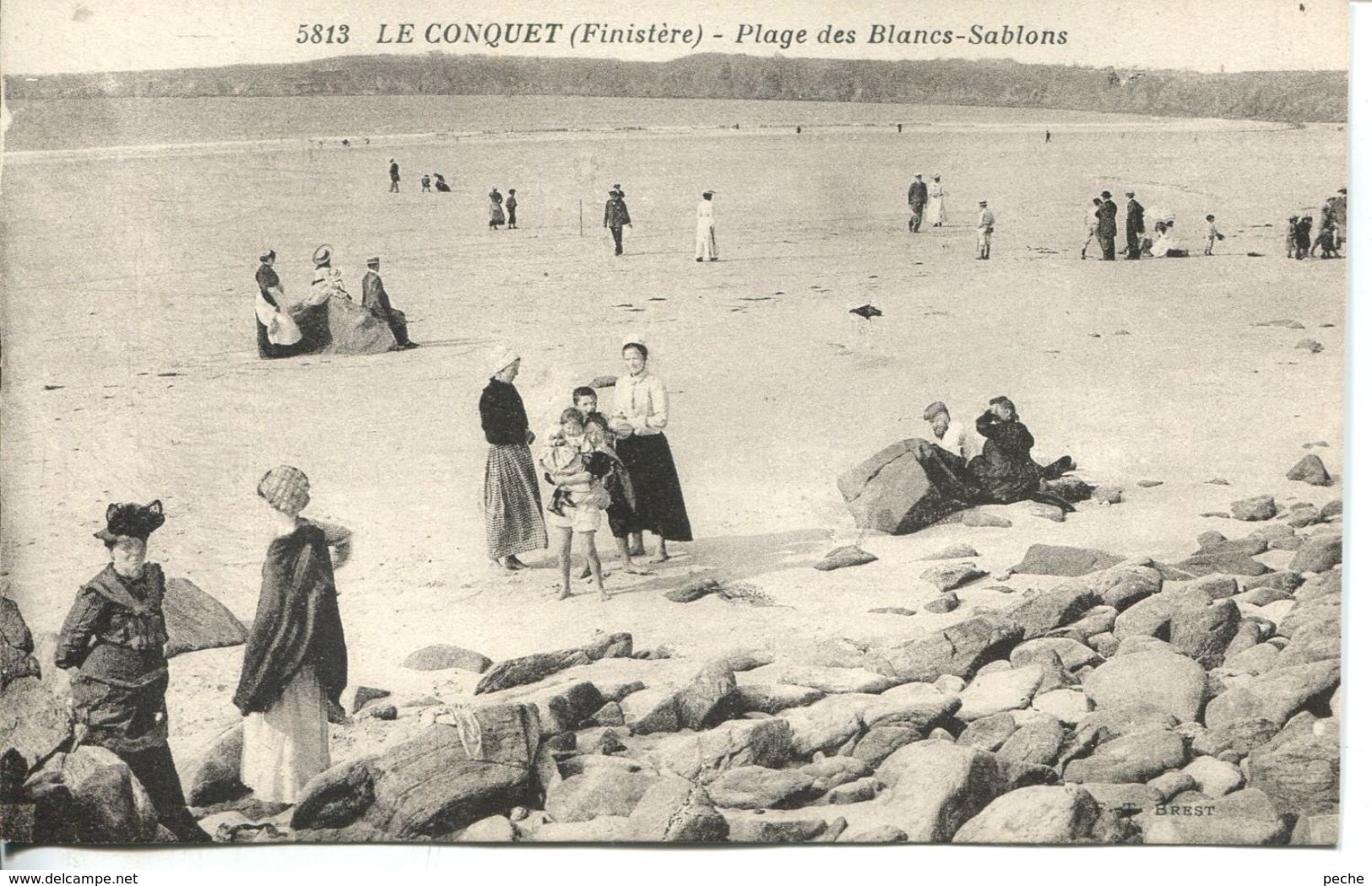 N°55119 -cpa Le Conquet -plage Des Blancs Sablons- - Le Conquet