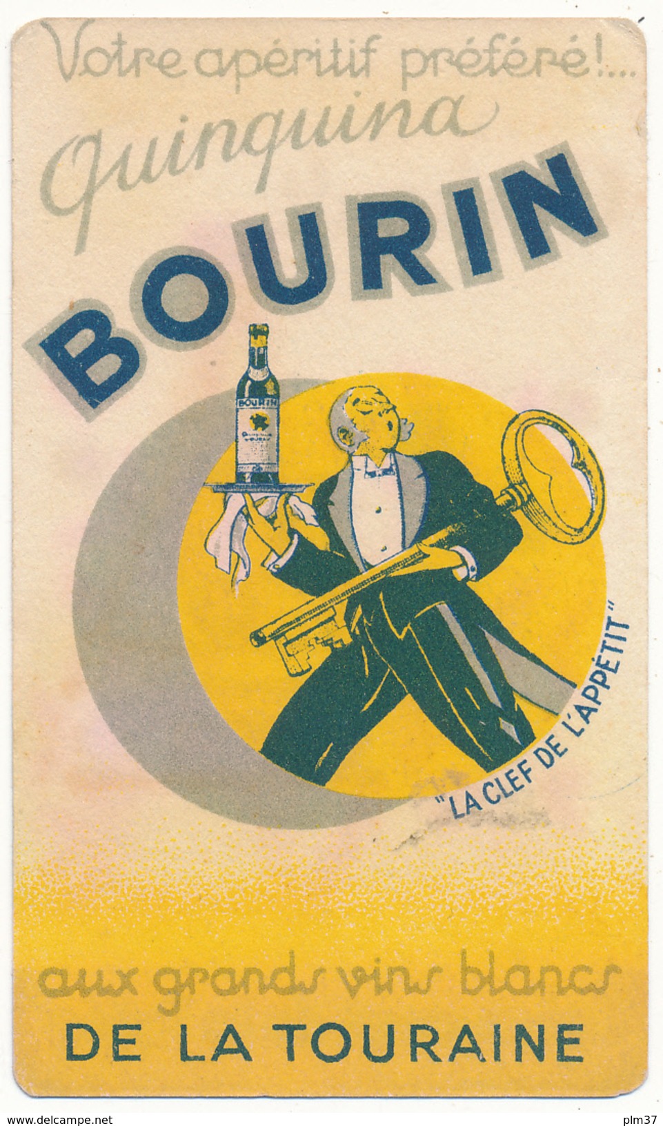 Quinquina Bourin, Prunelline Gerbault - Carte Parfumée Recto Et Verso - Autres & Non Classés