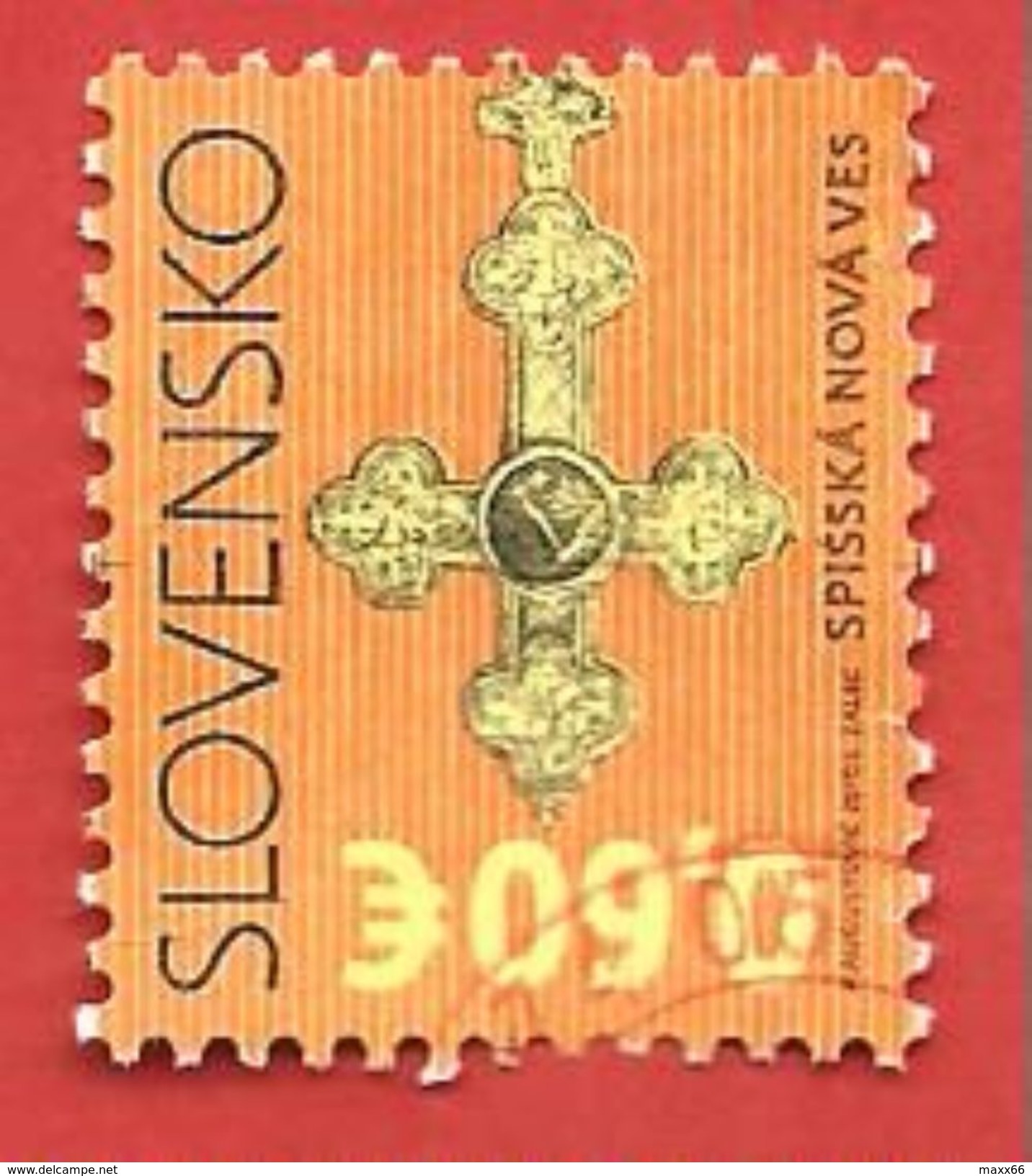 SLOVACCHIA SLOVENSKO USATO - 2010 - Virgin Mary In Spi&scaron;ska Nova Ves - 0,60 &euro; - Michel  SK 628 - Used Stamps