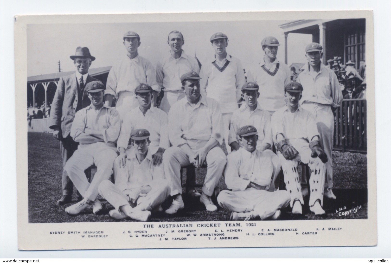 THE AUSTRALIAN CRICKET TEAM 1921 - Cricket