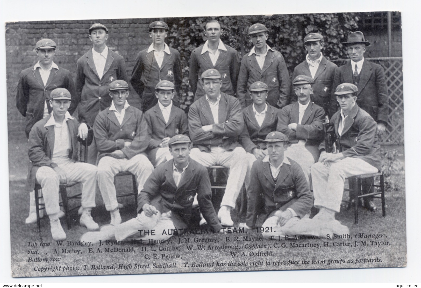 THE AUSTRALIAN CRICKET TEAM 1921 - Other & Unclassified