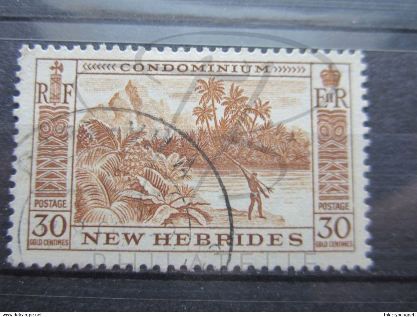 VEND BEAU TIMBRE DES NOUVELLES - HEBRIDES N° 191 , OBLITERATION " PORT-VILA " !!! - Usati