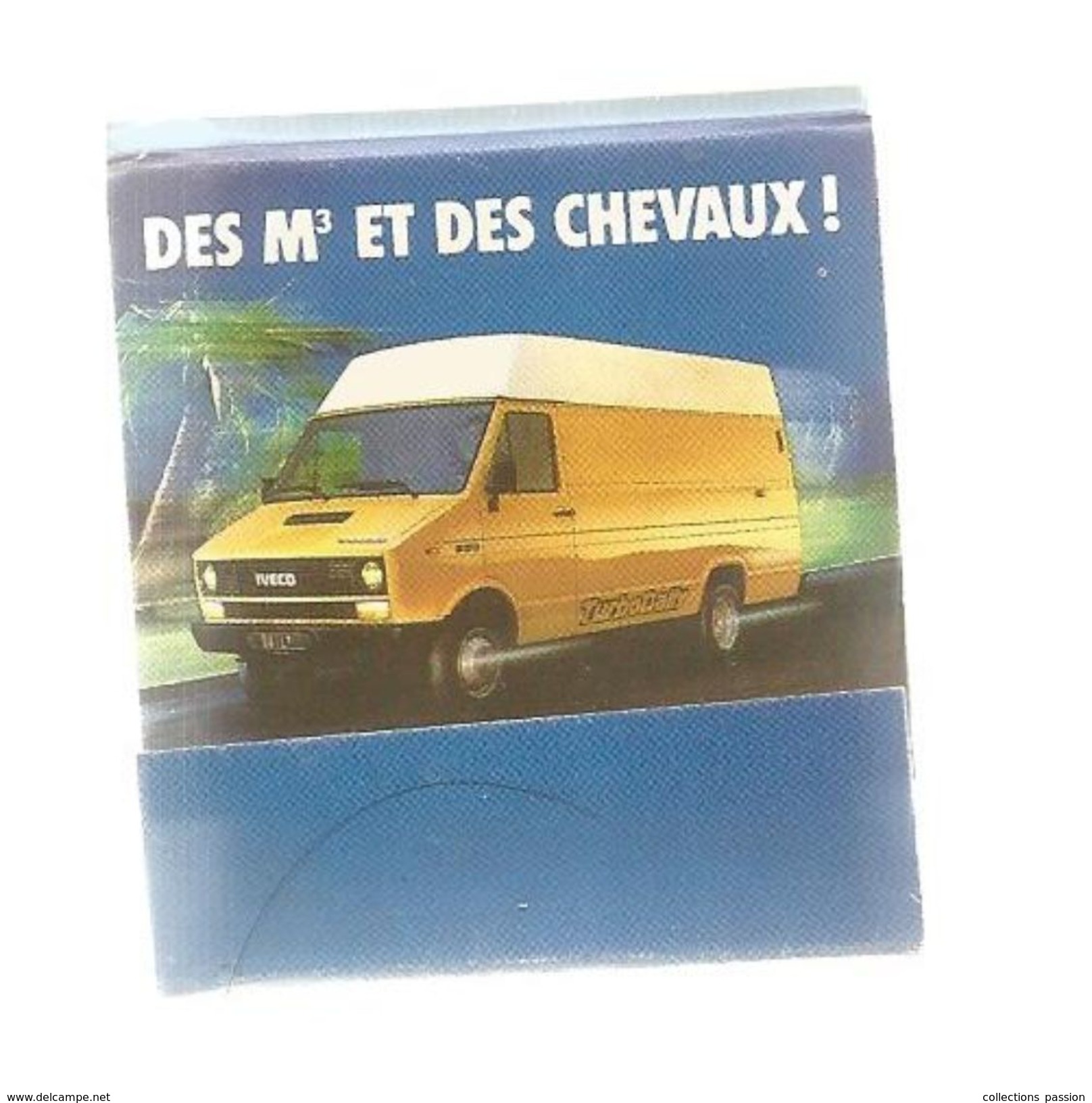 Tabac , Boite, Pochette D'ALLUMETTES, 2 Scans, IVECO ,des M3 Et Des Chevaux , Automobiles Utilitaires - Matchboxes