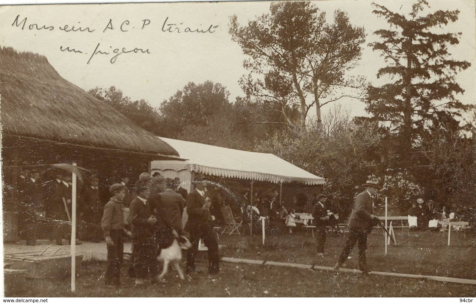 CPA (TIR  ) COGNAC TIR AUX PIGEONS (carte Photo)     (boite 14) - Tiro (armas)