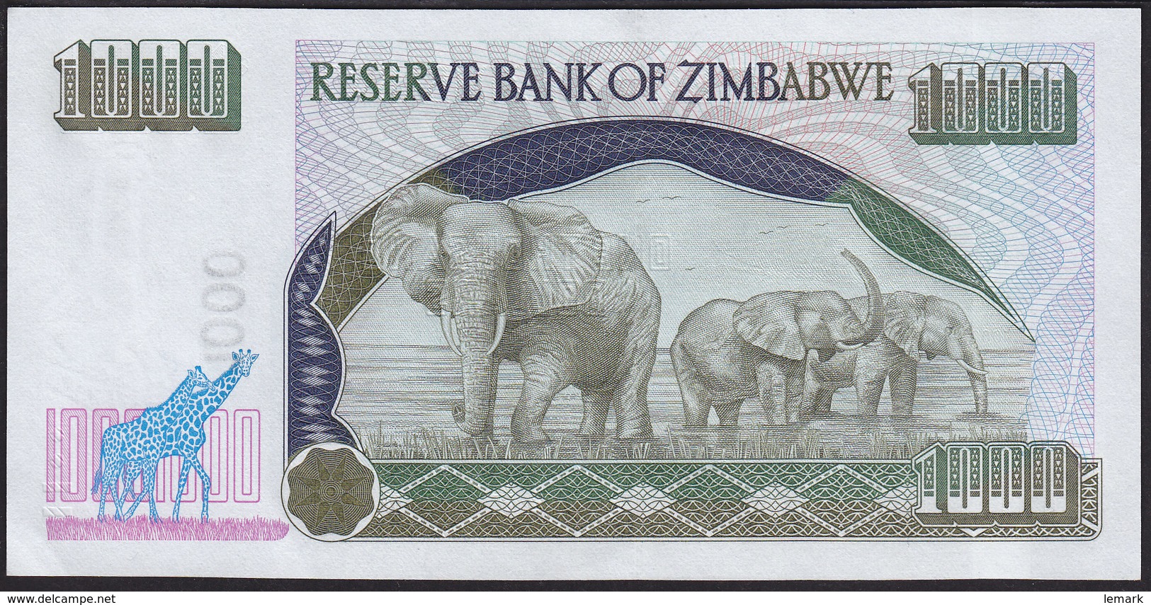 Zimbabwe 1000 Dollar 2003 P12 UNC - Zimbabwe