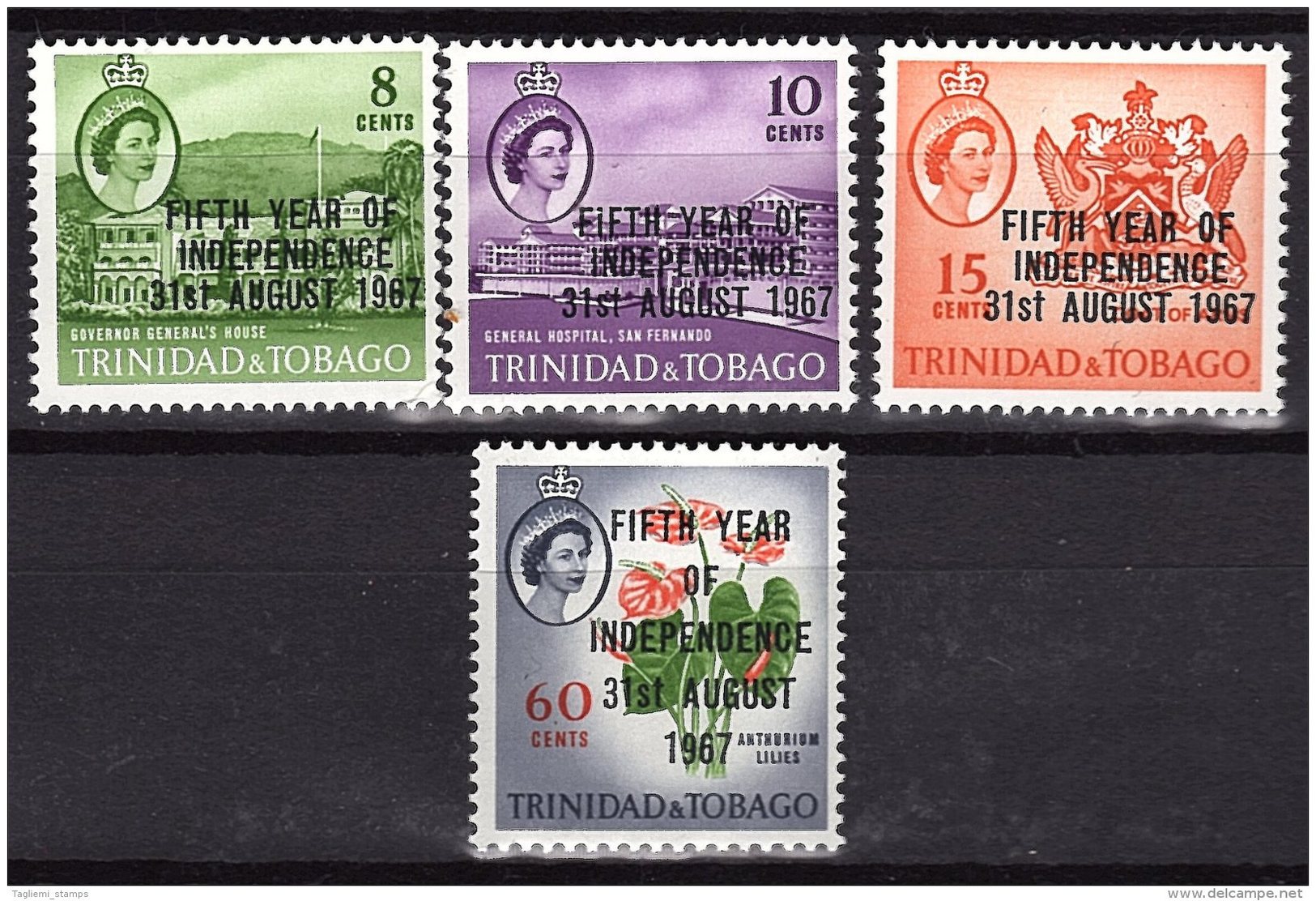 Trinidad, 1967, SG 318 - 321, Complete Set Of 4, MNH - Trinidad & Tobago (1962-...)