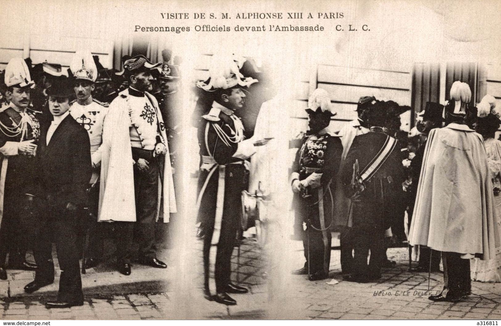 VISITE DE S. M ALPHONSE XIII A PARIS - Réceptions