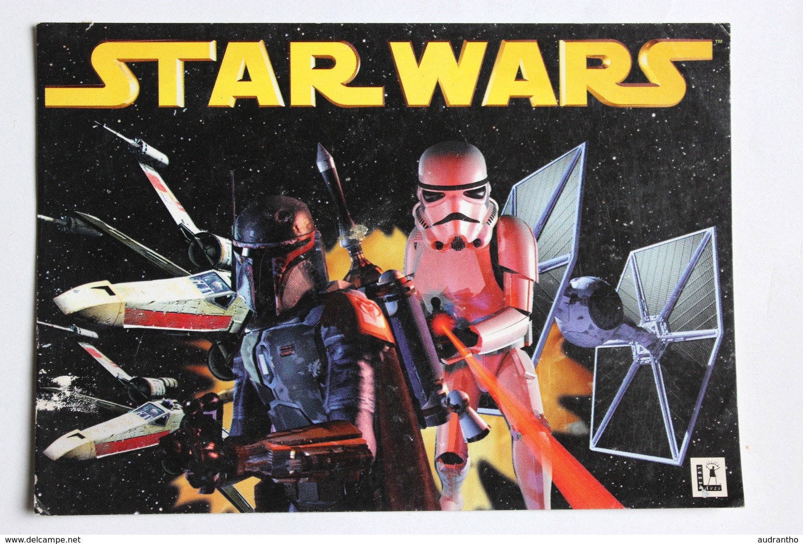 Carte Postale Publicitaire STAR WARS Jeu Vidéo LucasArts Ubi Soft 1997 - Merchandising