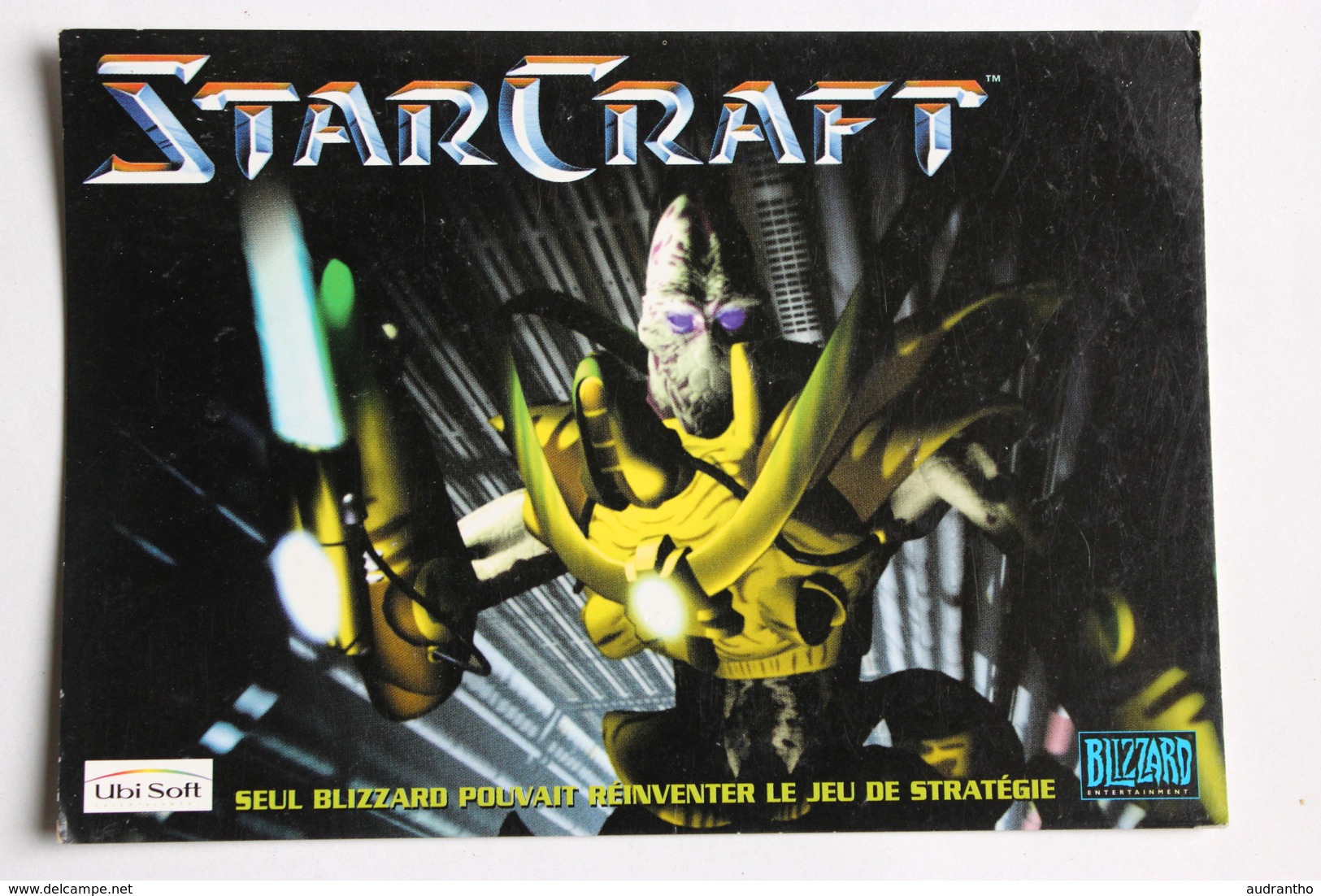 Carte Postale Publicitaire StarCraft Jeu Vidéo Blizzard Ubi Soft 1997 - Merchandising