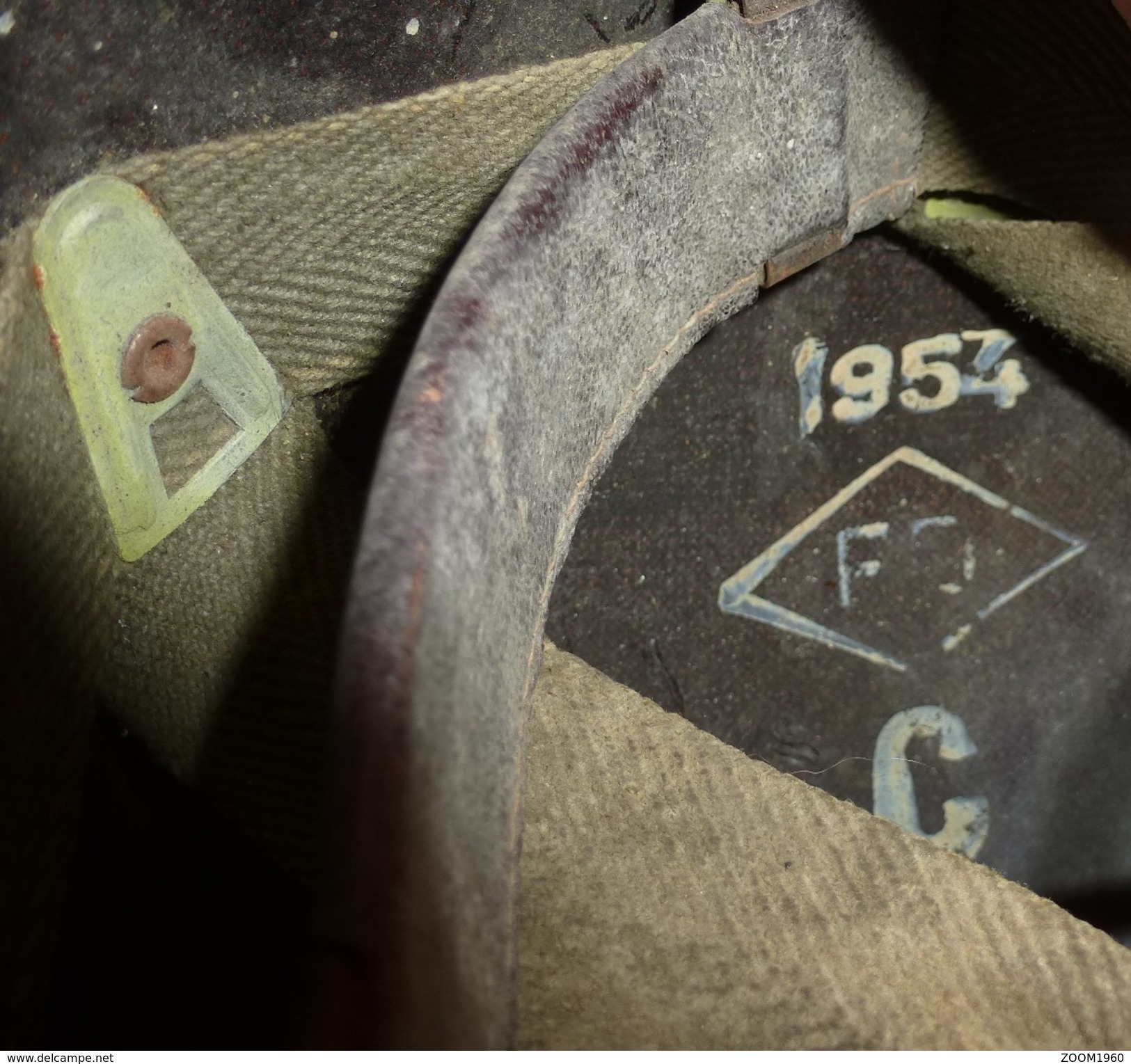 Para : authentique et rare sous-casque para français 1954  (Envoi Mondial Relay France Inclus)