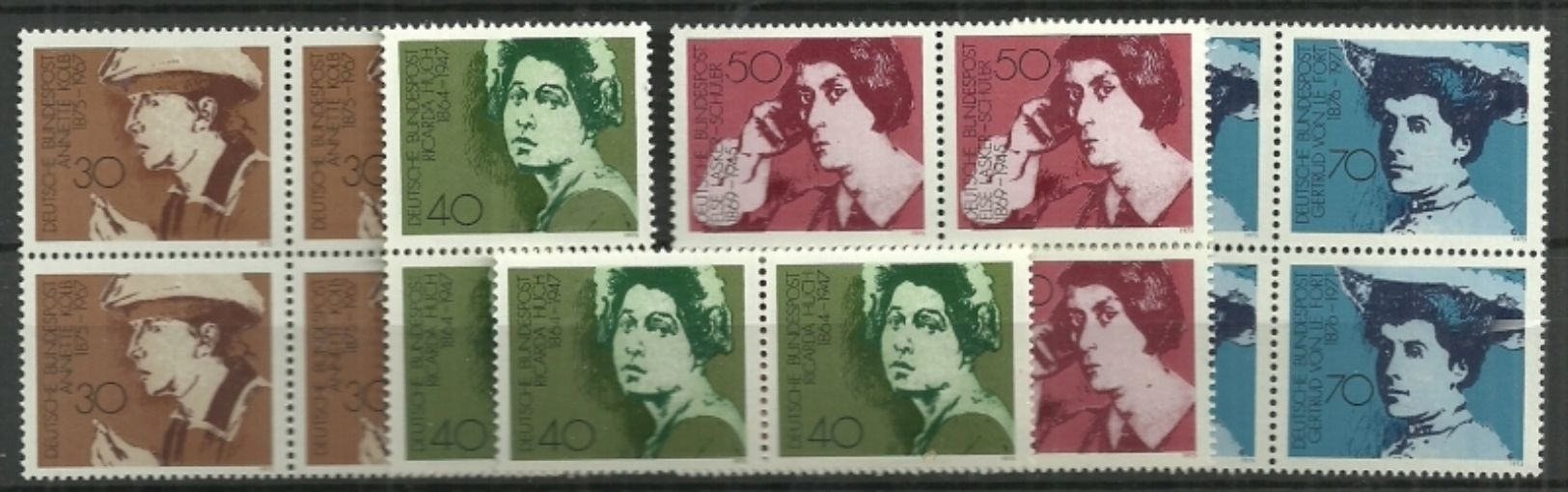 Bund 1975, 4x Nr. 826-29,  Postfrisch - Ungebraucht