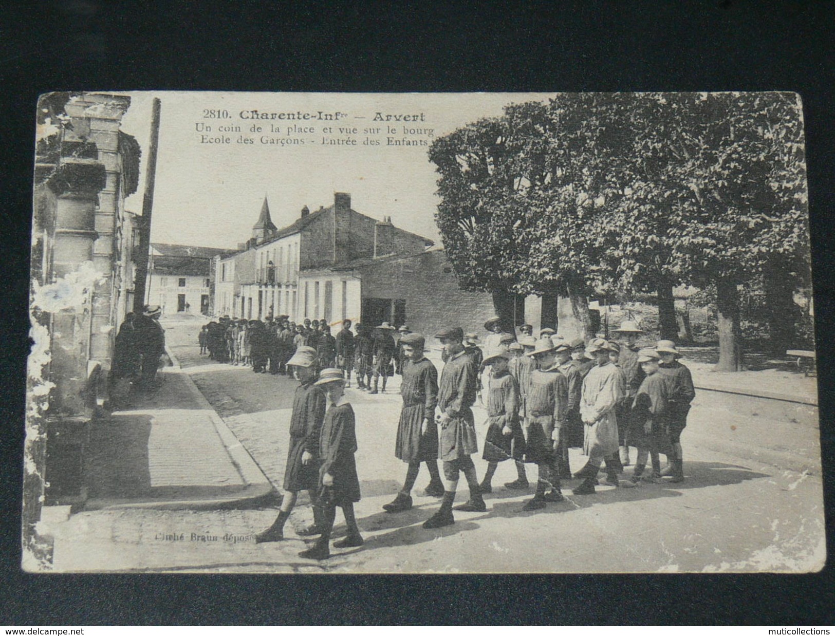 ARVERT / ARDT LA TREMBLADE   1910  /   ECOLE DES GARCONS     OUI  EDIT - Sonstige & Ohne Zuordnung