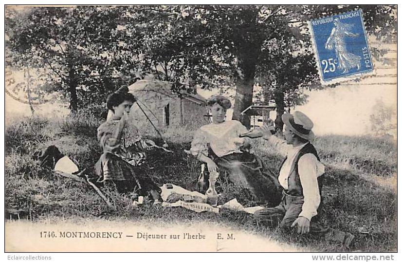 Thème Loisirs Pique-Nique    :  Montmorency 93   Déjeuner Sur L'herbe - Autres & Non Classés