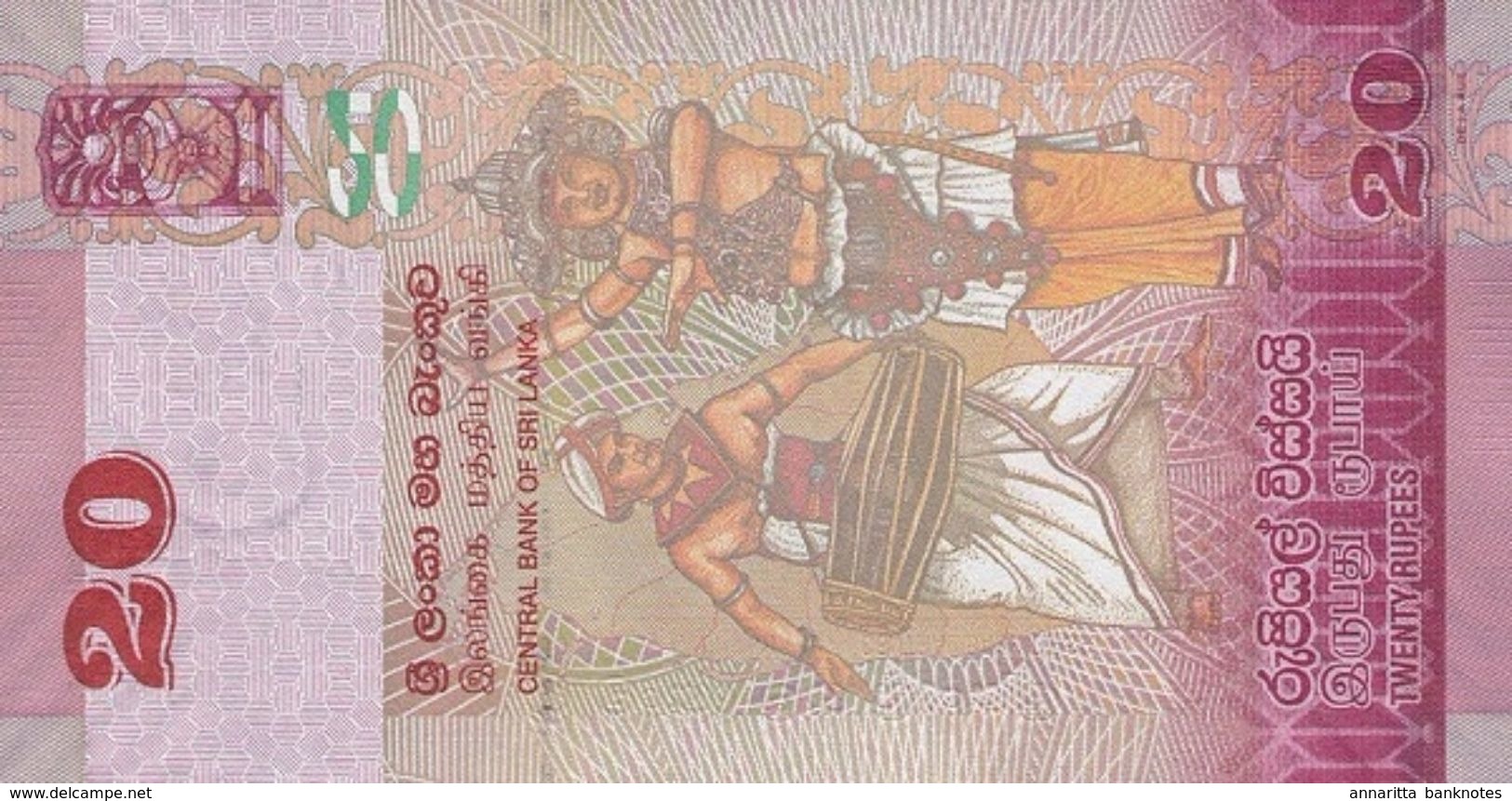 SRI LANKA 20 RUPEES 2015 P-123b I (BFR) [LK123c] - Sri Lanka