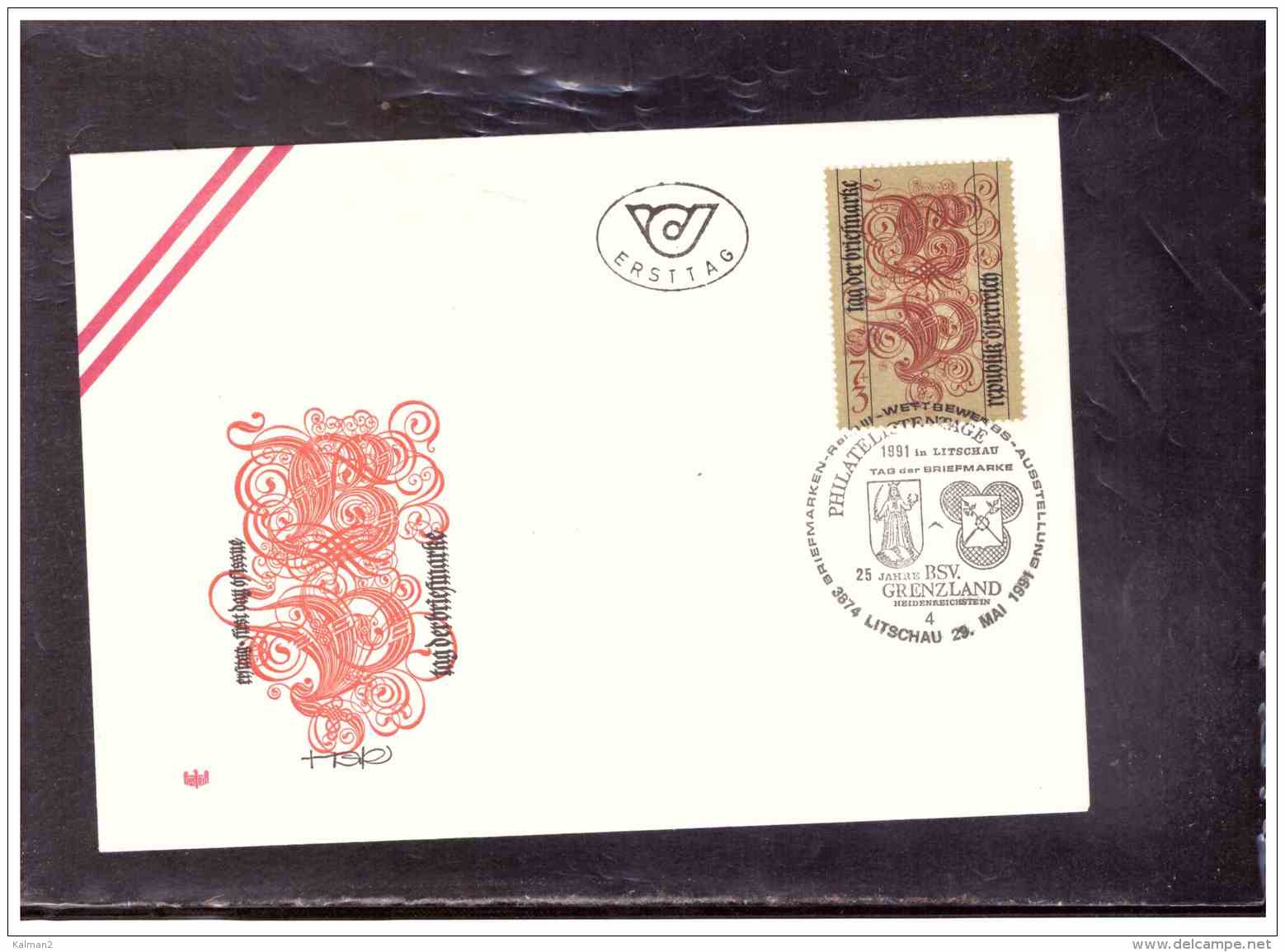 FDC3917   -   LITSCHAU  29.5.1991     /   FDC MICHEL NR. 2032     -     TAG DER BRIEFMARKE 1991 - Tag Der Briefmarke