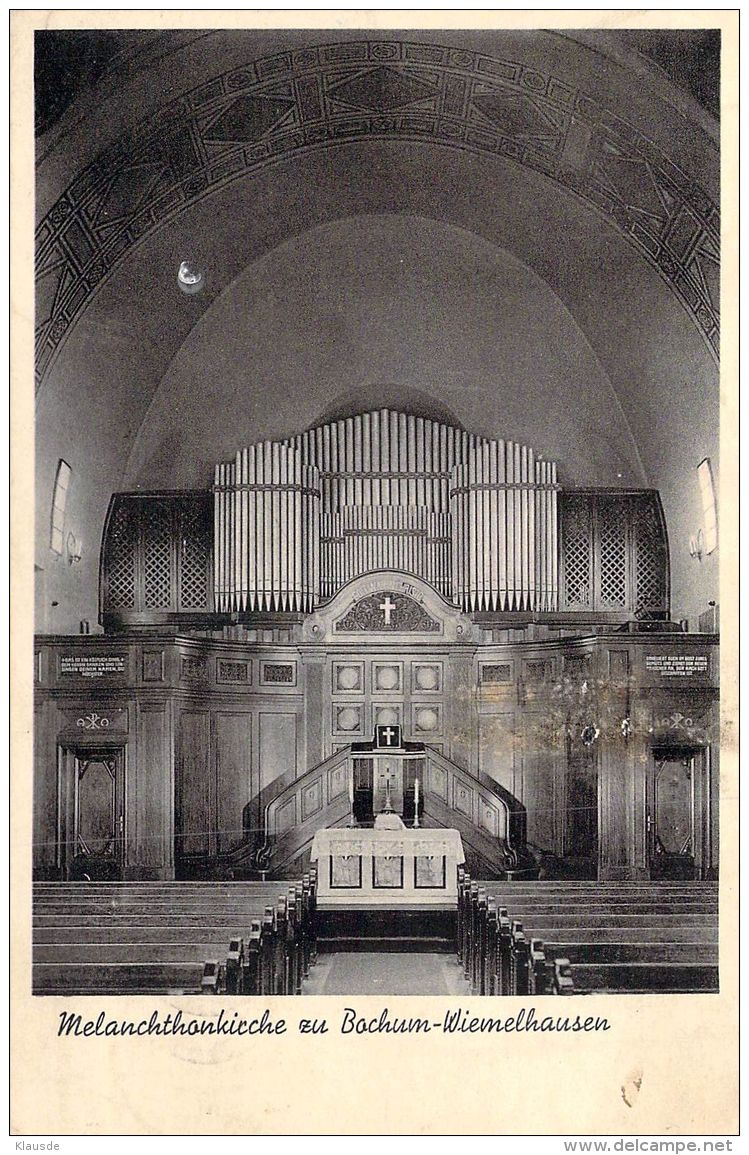 Bochum S/w Gel.1946 Melanchthonkirche - Bochum