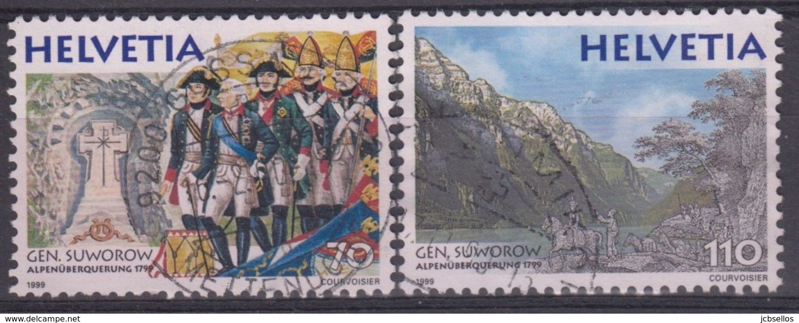 SUIZA 1999 Nº 1627/28 USADO - Usados