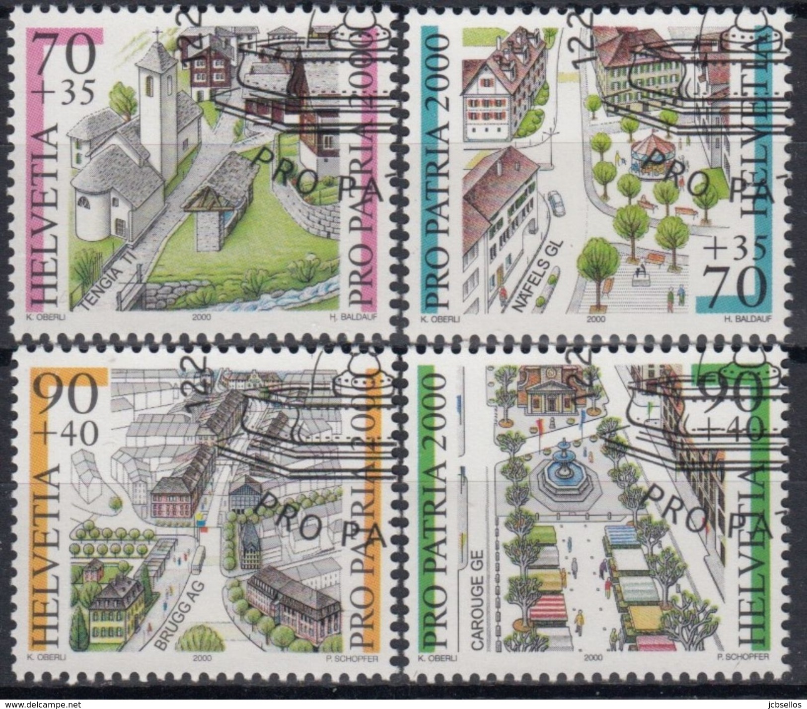 SUIZA 1999 Nº 1638/41 USADO - Usados