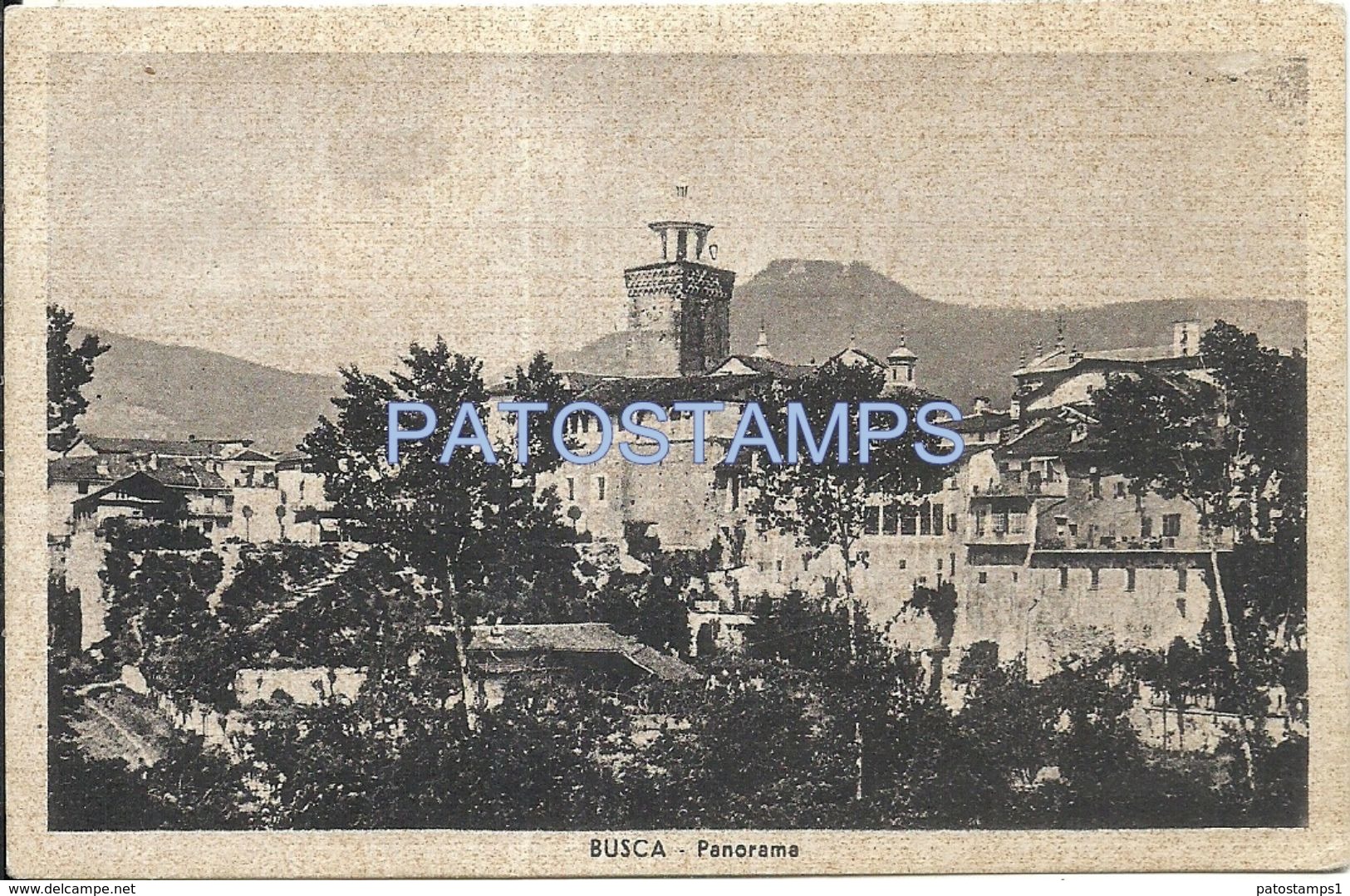 77894 ITALY BUSCA CUNEO VIEW PANORAMA SPOTTED POSTAL POSTCARD - Other & Unclassified