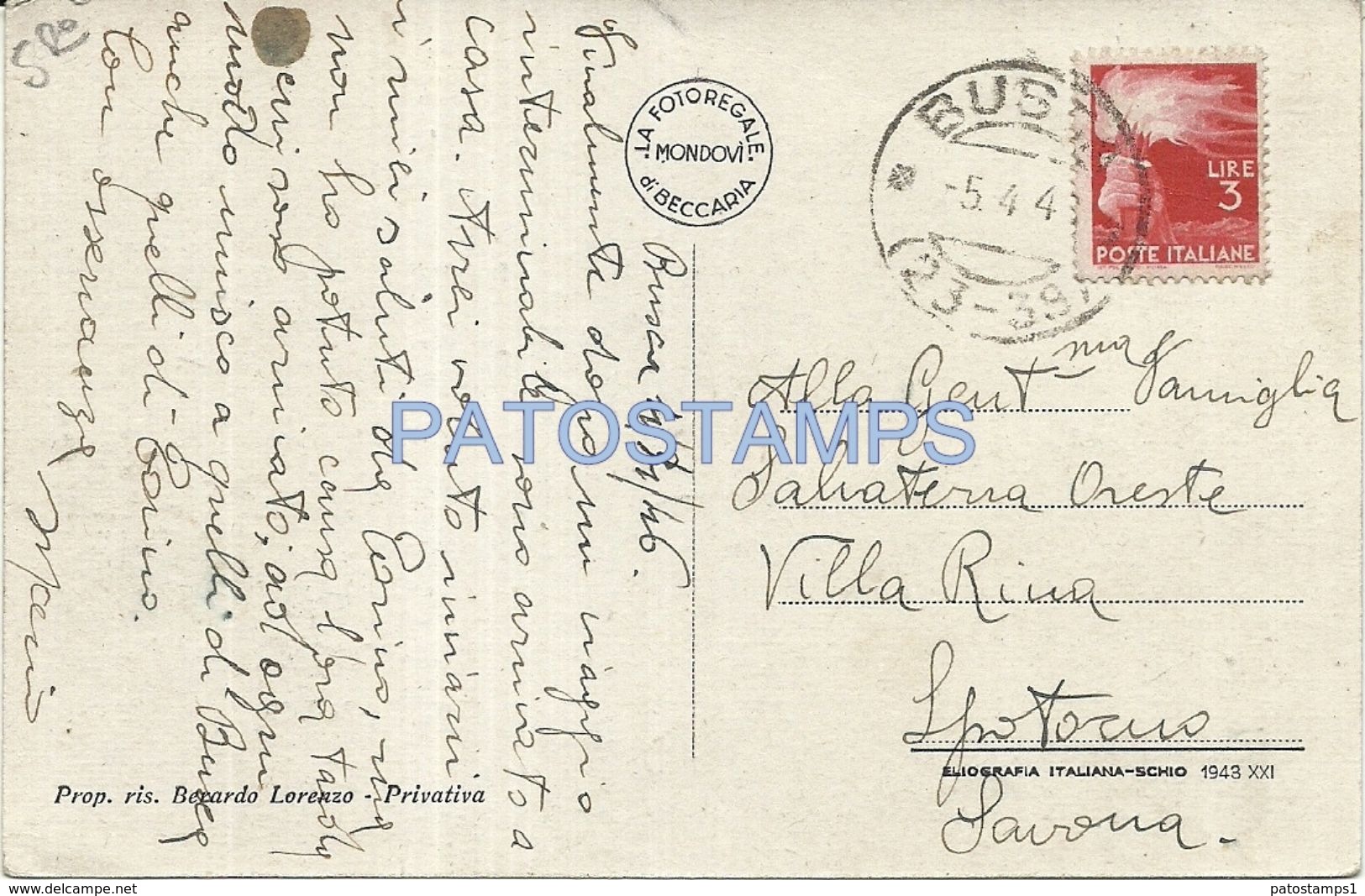 77894 ITALY BUSCA CUNEO VIEW PANORAMA SPOTTED POSTAL POSTCARD - Other & Unclassified