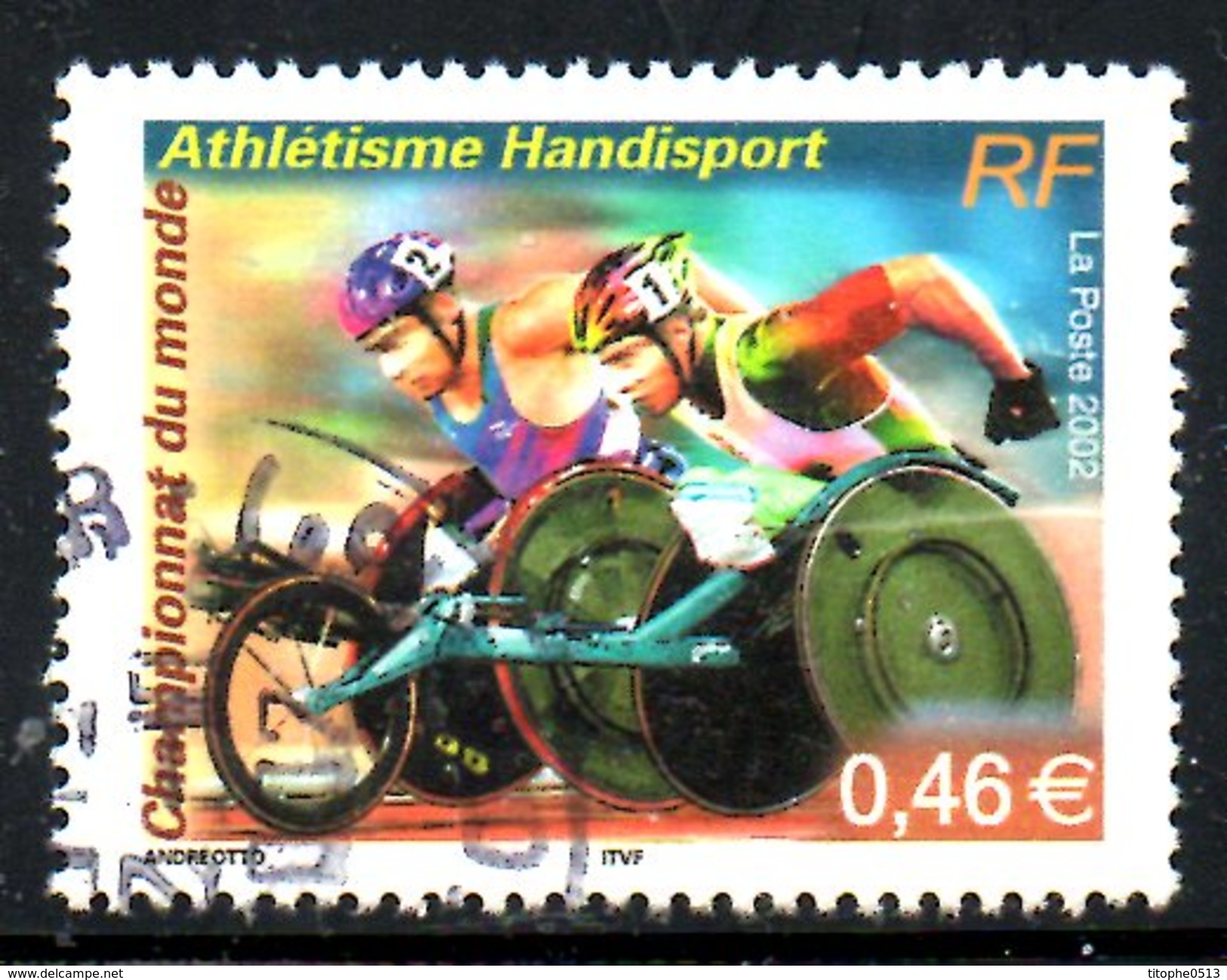 FRANCE. N°3495 De 2002 Oblitéré. Handisport/Athétisme. - Handisport