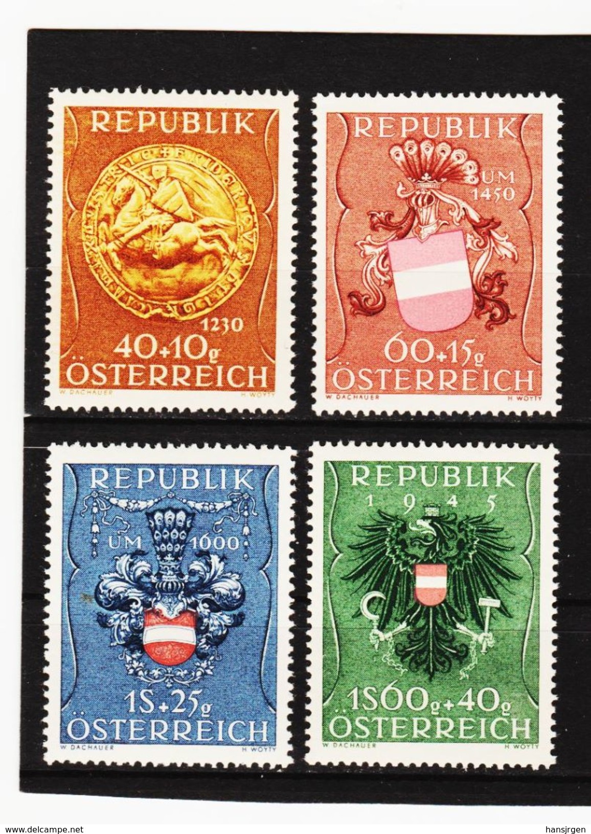 MAG1016 AUSTRIA ÖSTERREICH 1949  Michl  937/40  ** POSTFRISCH - Ungebraucht