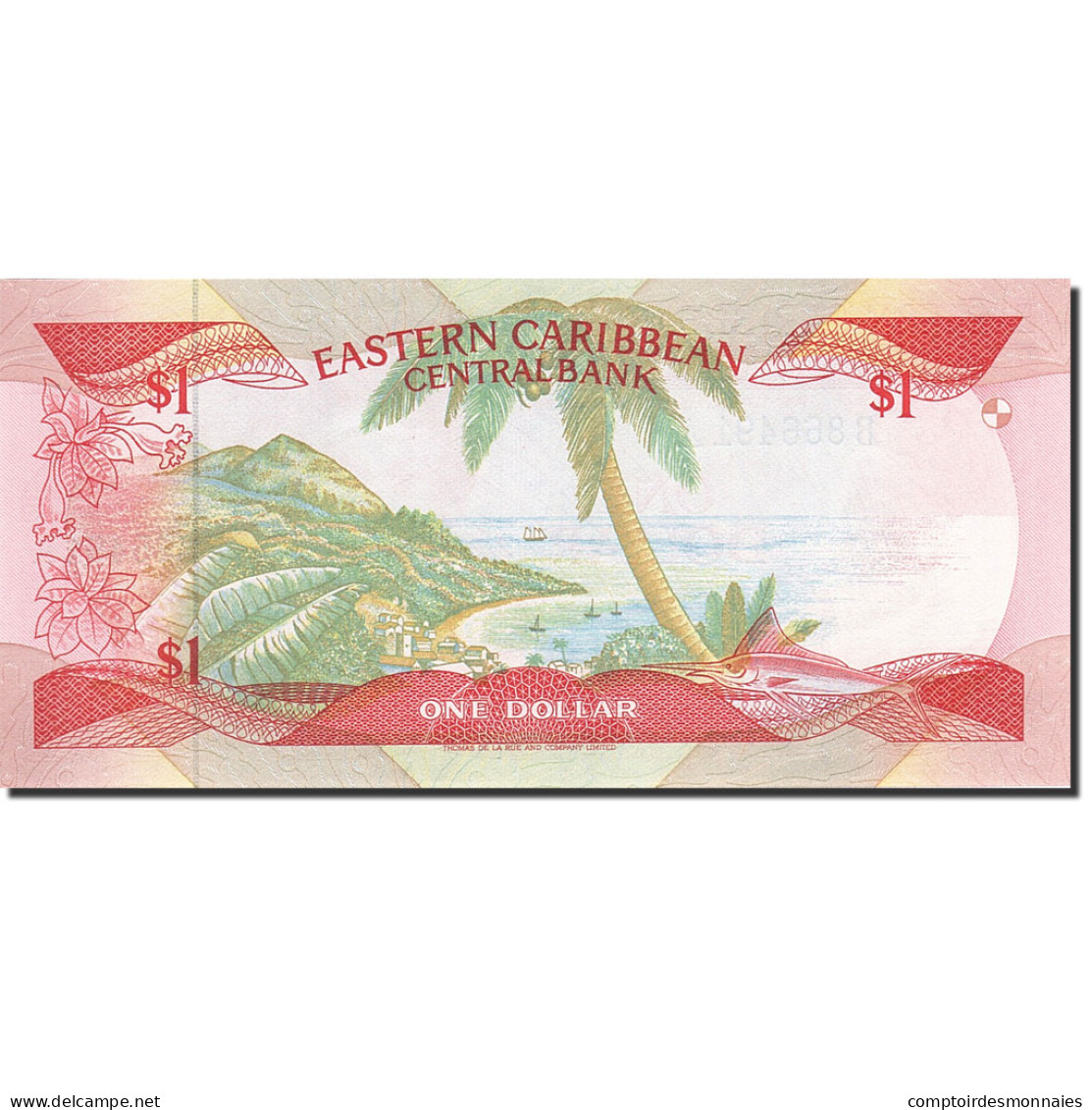 Billet, Etats Des Caraibes Orientales, 1 Dollar, 1985-1987, Undated (1985-1988) - East Carribeans